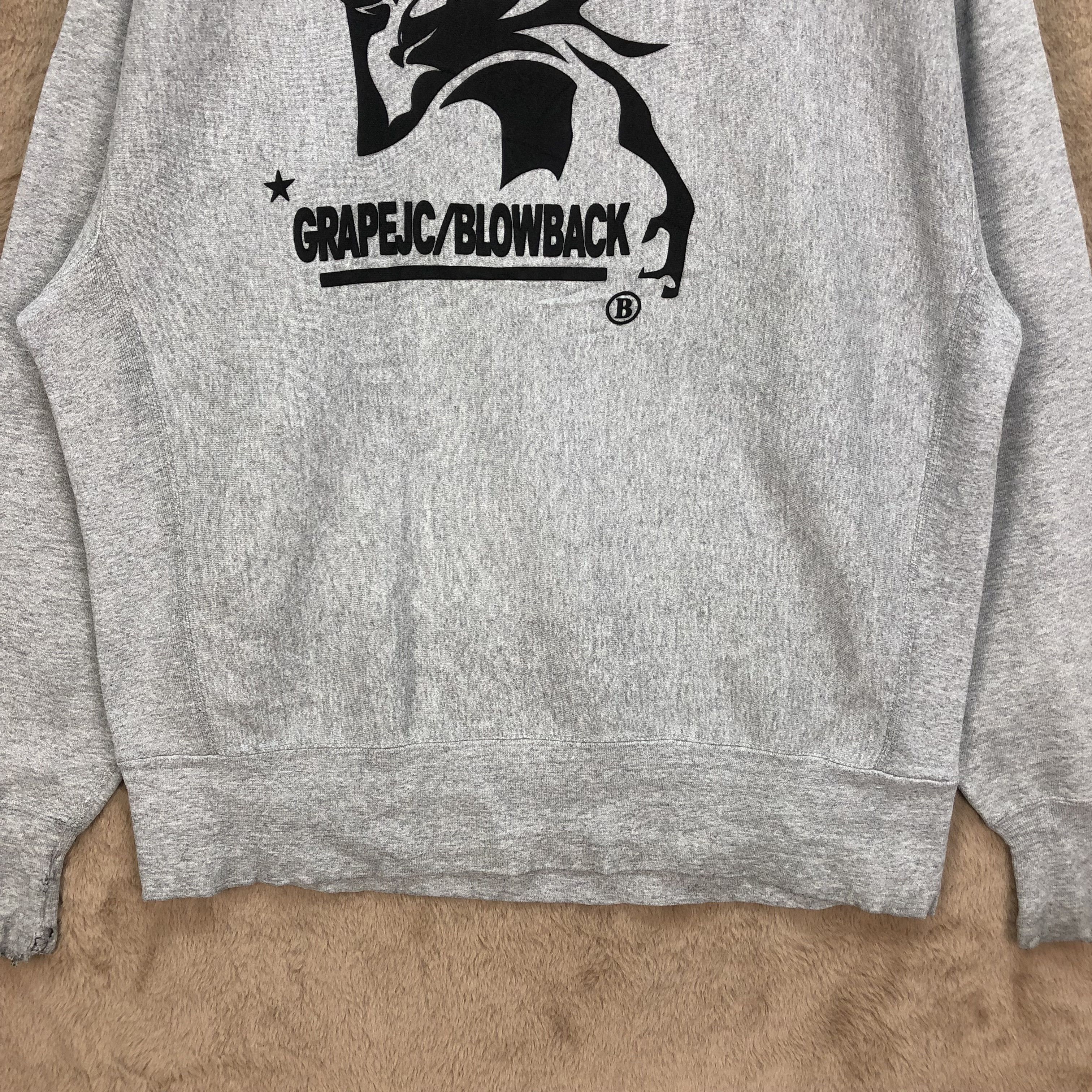 Vintage Vintage TRASHED GRAPEJC/BLOWBACK Sweatshirts #5142-176 Size US L / EU 52-54 / 3 - 4 Thumbnail