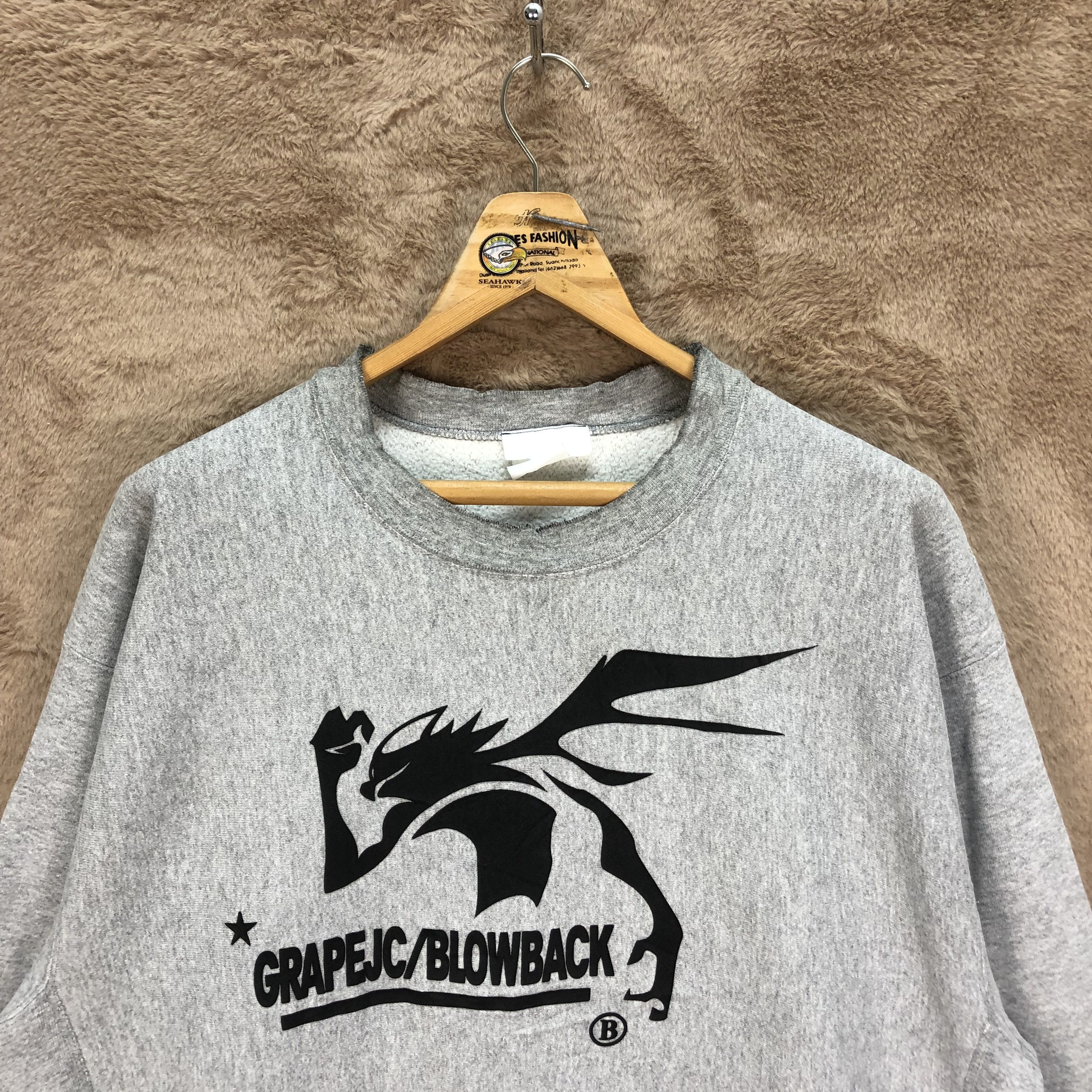 Vintage Vintage TRASHED GRAPEJC/BLOWBACK Sweatshirts #5142-176 Size US L / EU 52-54 / 3 - 2 Thumbnail
