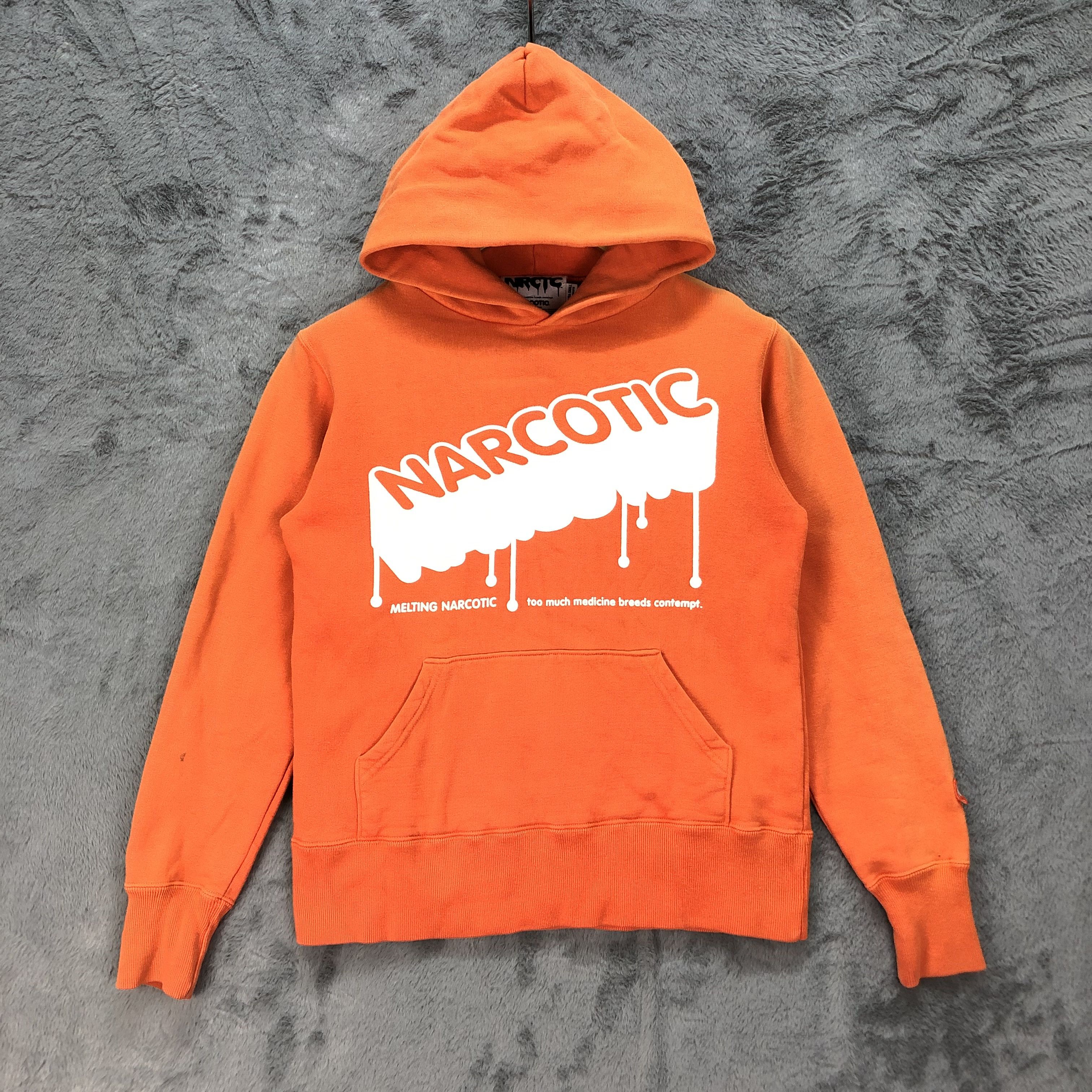 Japanese Brand NARCOTIC GDC Big Logo Pullover Orange Hoodies #4880-37 Size US XS / EU 42 / 0 - 3 Thumbnail