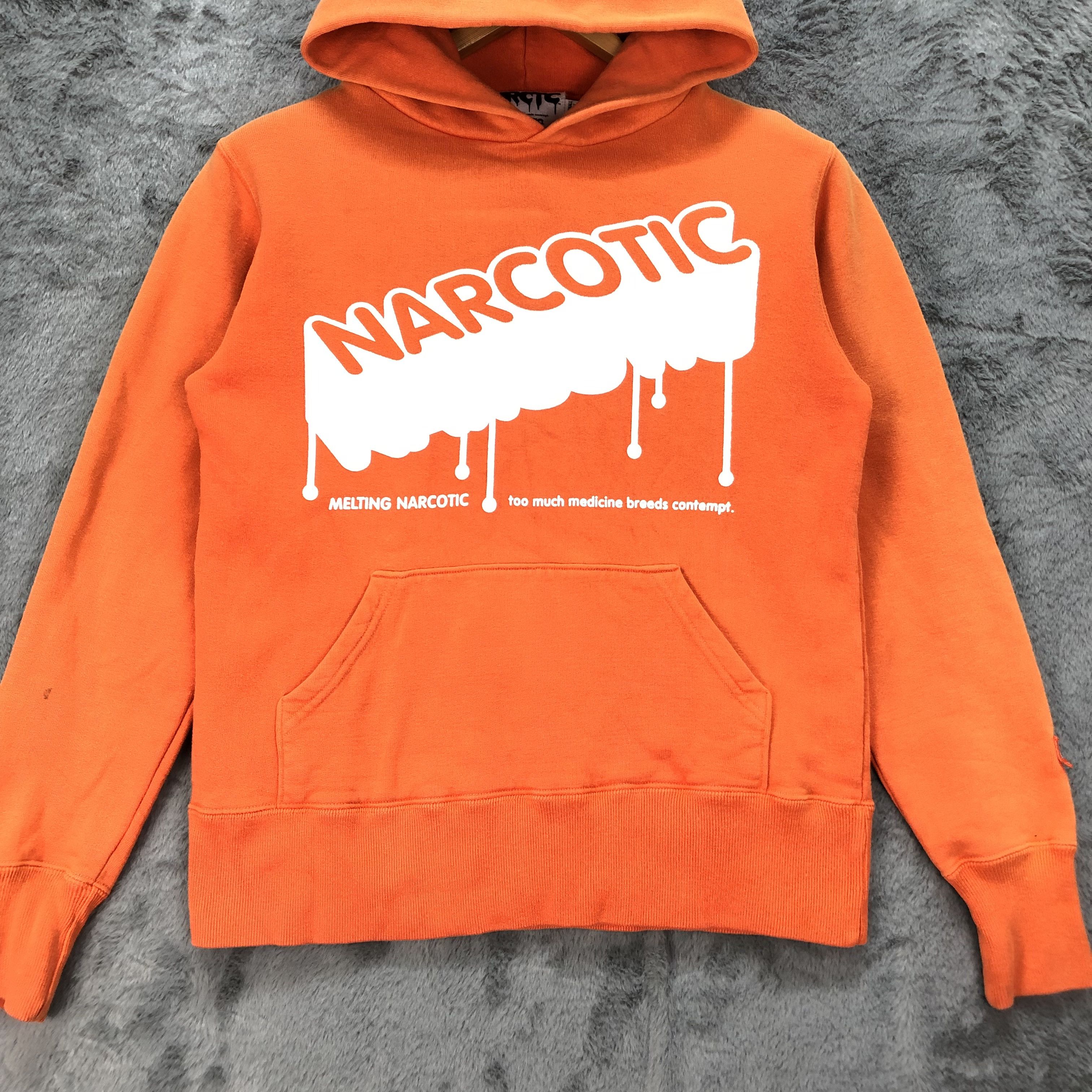 Japanese Brand NARCOTIC GDC Big Logo Pullover Orange Hoodies #4880-37 Size US XS / EU 42 / 0 - 6 Thumbnail