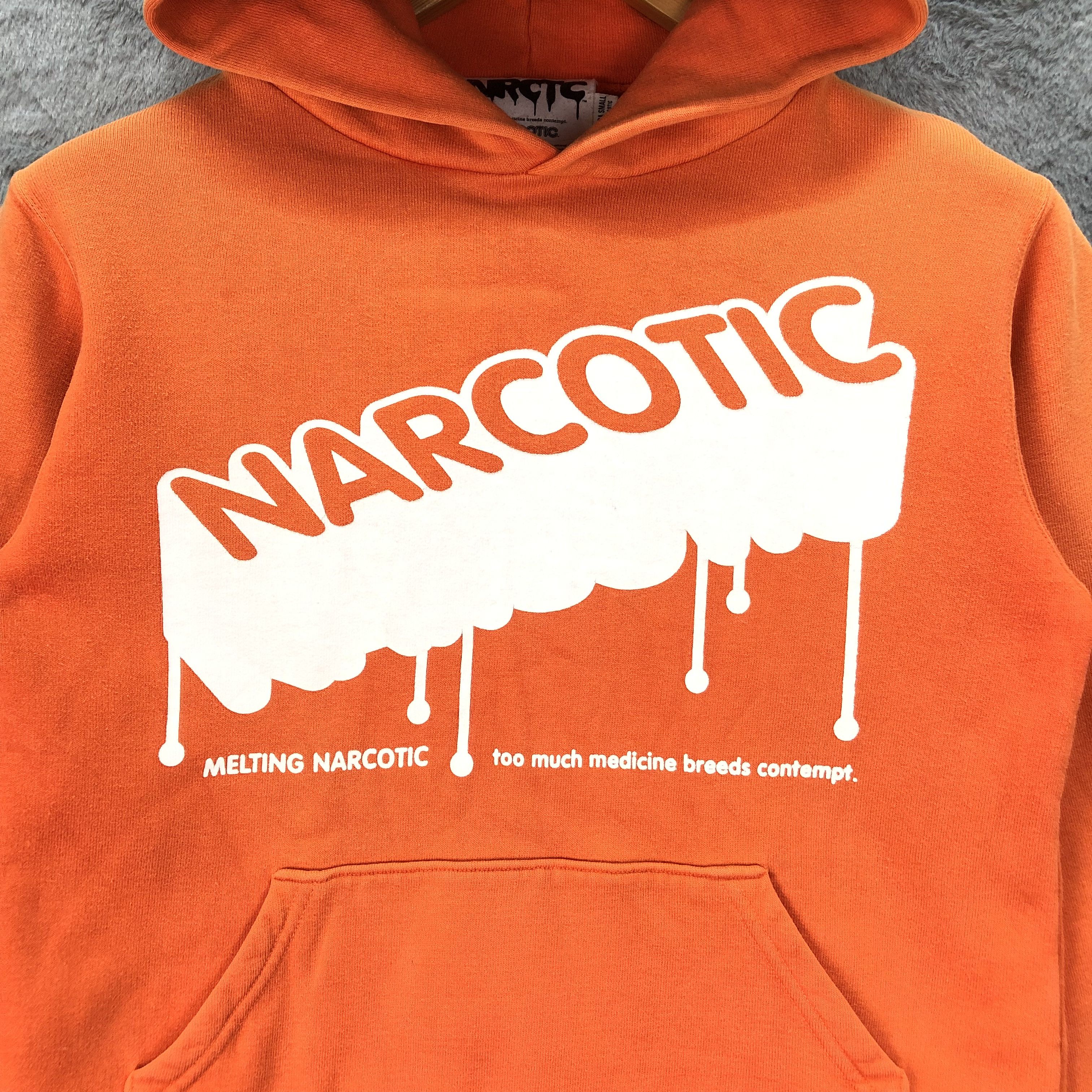 Japanese Brand NARCOTIC GDC Big Logo Pullover Orange Hoodies #4880-37 Size US XS / EU 42 / 0 - 5 Thumbnail