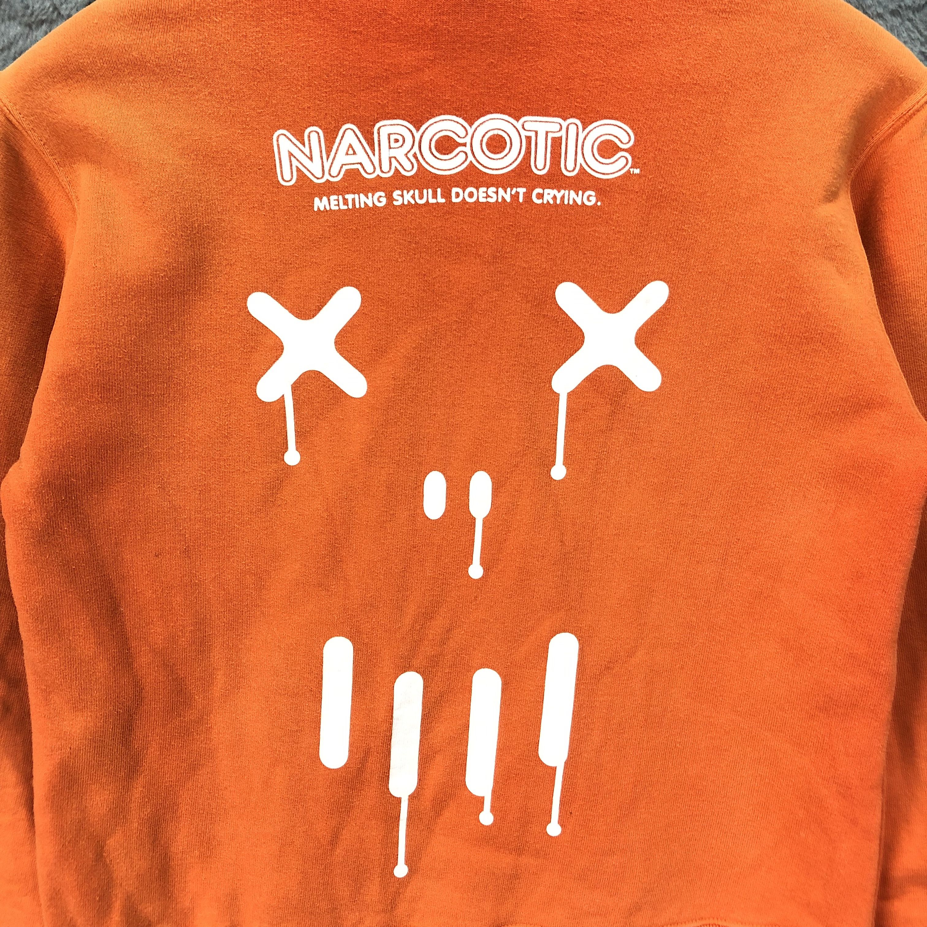 Japanese Brand NARCOTIC GDC Big Logo Pullover Orange Hoodies #4880-37 Size US XS / EU 42 / 0 - 2 Thumbnail
