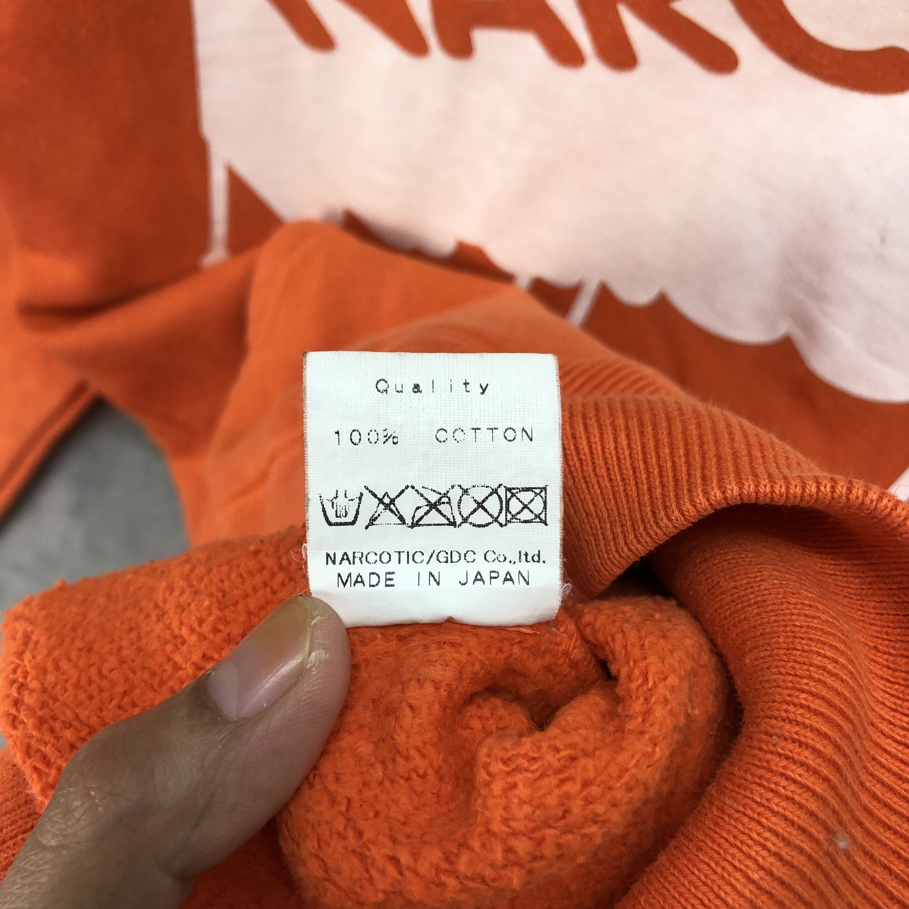 Japanese Brand NARCOTIC GDC Big Logo Pullover Orange Hoodies #4880-37 Size US XS / EU 42 / 0 - 12 Thumbnail