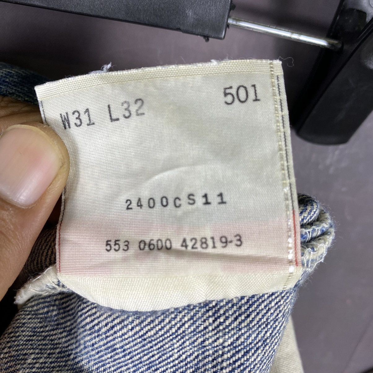 Levi's × Vintage Vintage Y2K Levis 501 Distressed Jeans Size US 31 - 11 Thumbnail