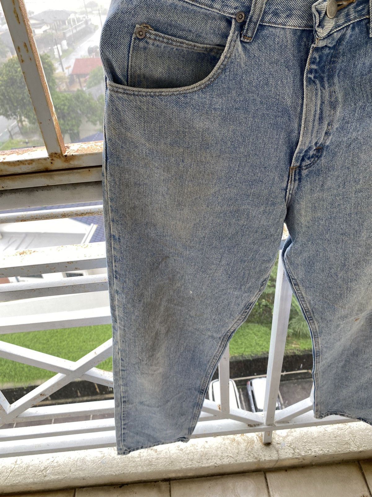 Jean × Vintage × Wrangler Vintage Wrangler Light wash Rusty Denim Jeans Pants Size US 31 - 2 Thumbnail