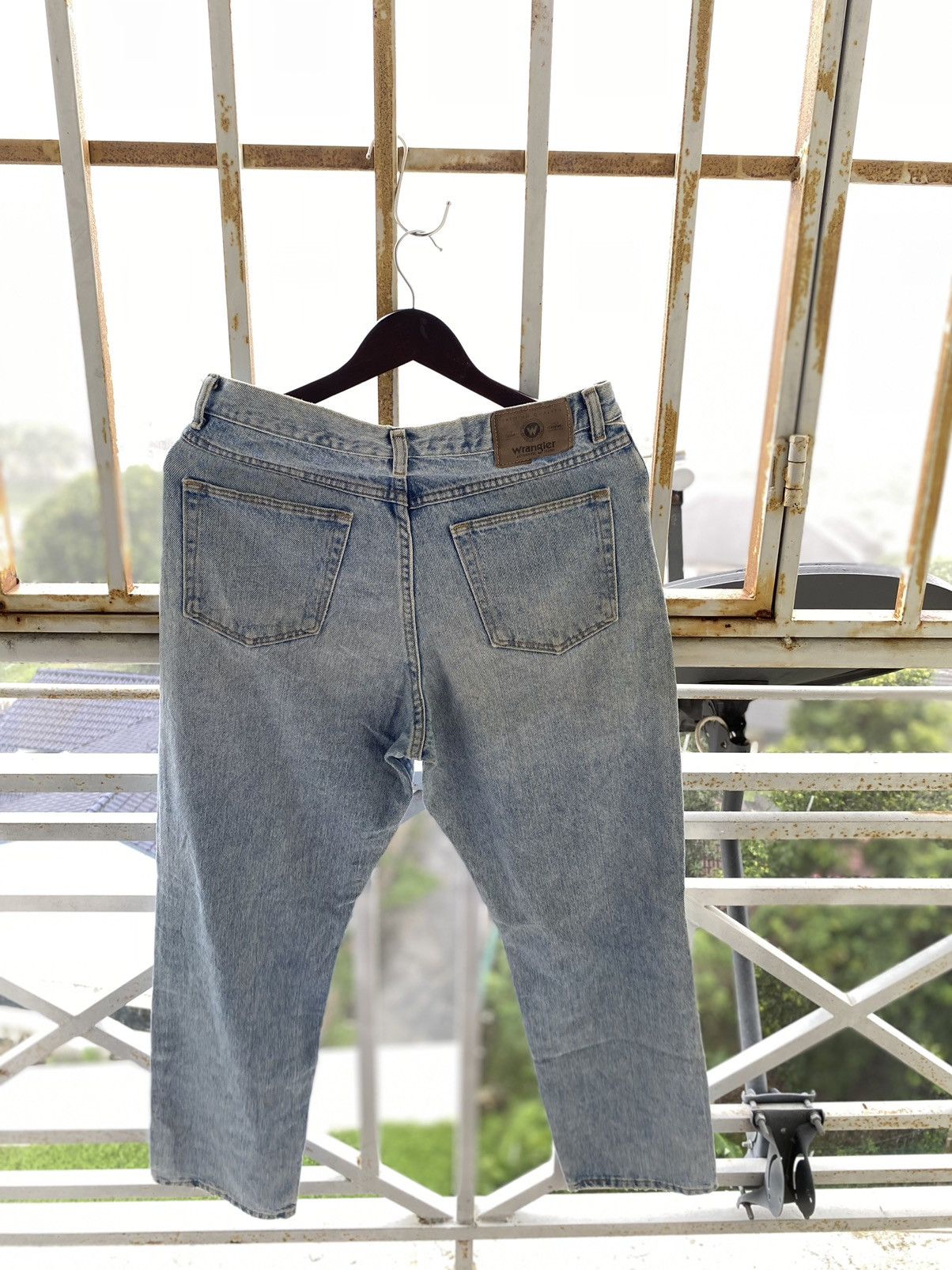 Jean × Vintage × Wrangler Vintage Wrangler Light wash Rusty Denim Jeans Pants Size US 31 - 5 Thumbnail