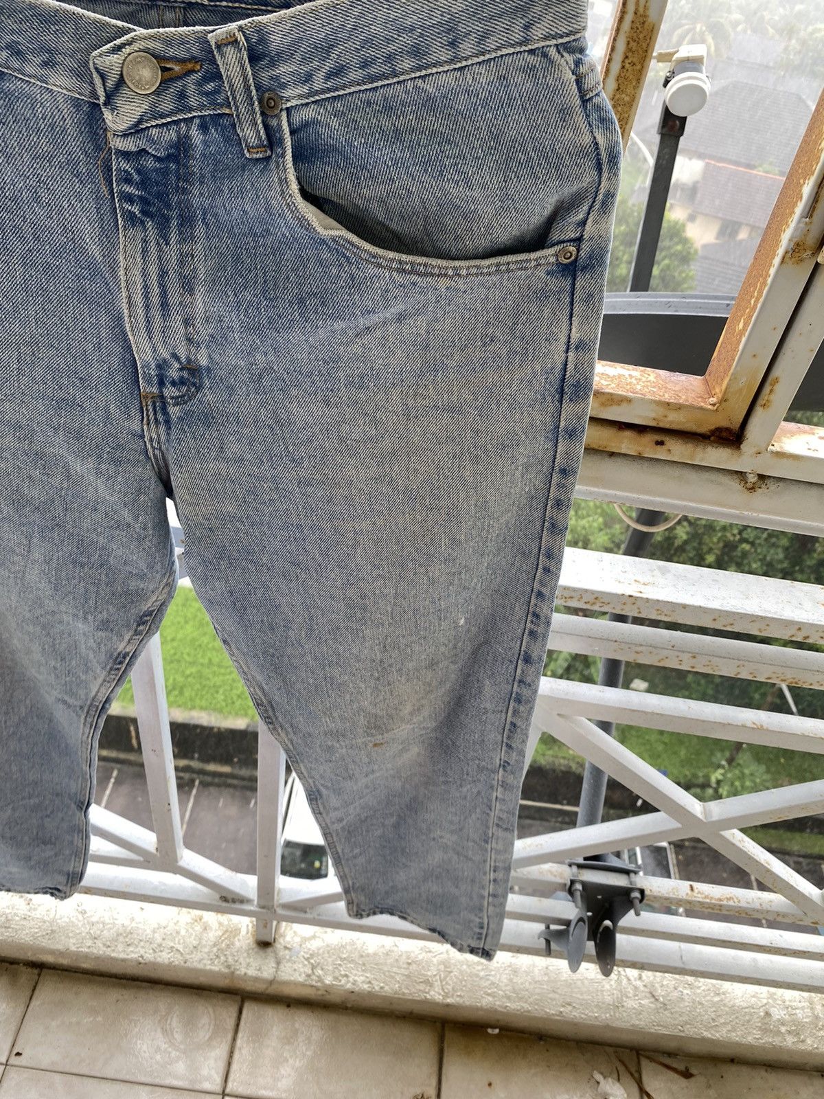 Jean × Vintage × Wrangler Vintage Wrangler Light wash Rusty Denim Jeans Pants Size US 31 - 3 Thumbnail