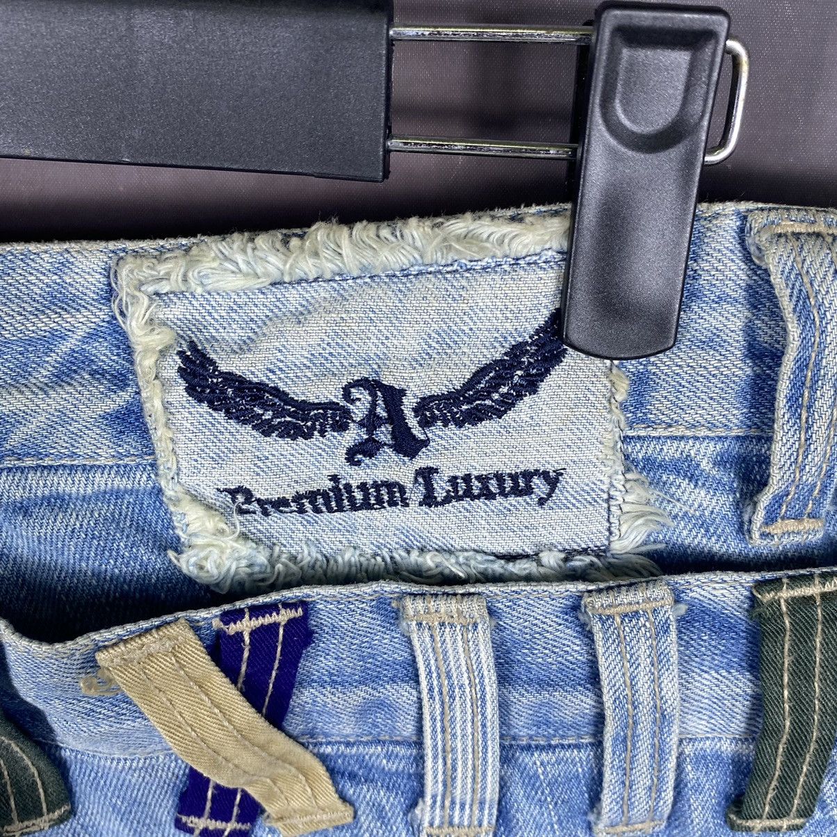 Japanese Brand × Jean × Vintage Japan Double Waist Light Washed Denim Jeans Size US 32 / EU 48 - 10 Thumbnail