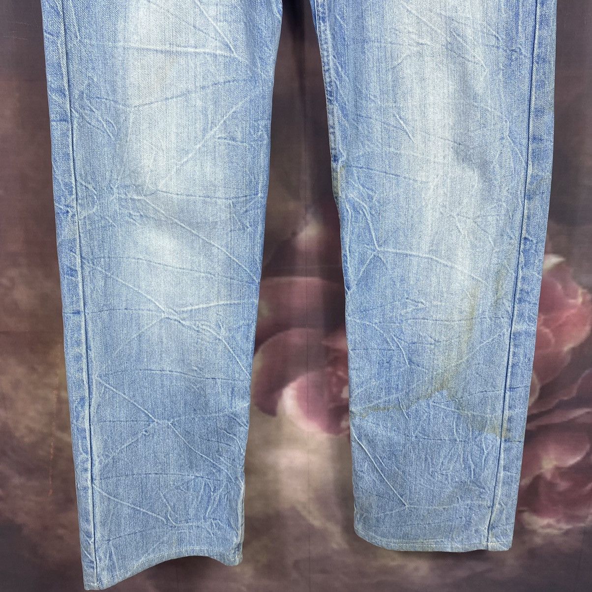 Japanese Brand × Jean × Vintage Japan Double Waist Light Washed Denim Jeans Size US 32 / EU 48 - 4 Thumbnail