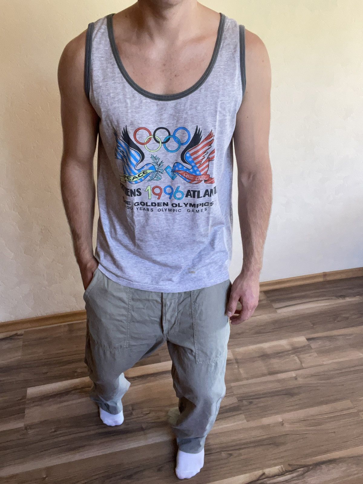 Coca Cola × Vintage Vintage Atlanta Tank Top Coca Cola 90s USA Olympia Game Size US M / EU 48-50 / 2 - 1 Thumbnail