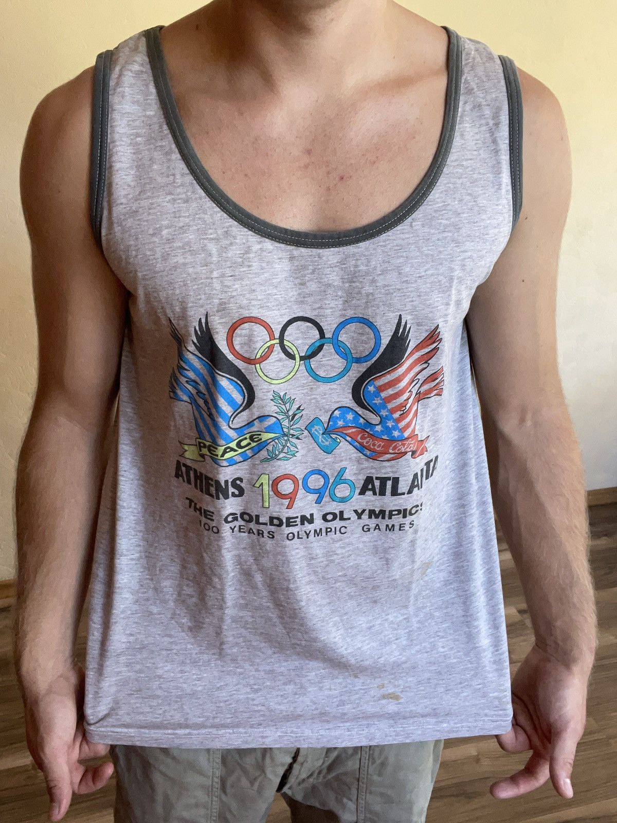 Coca Cola × Vintage Vintage Atlanta Tank Top Coca Cola 90s USA Olympia Game Size US M / EU 48-50 / 2 - 5 Thumbnail