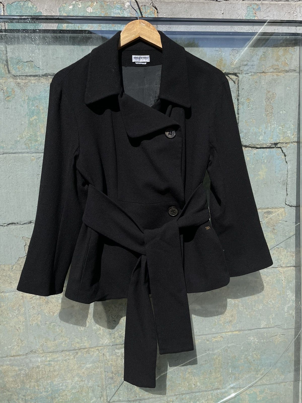 Sonia Rykiel × Vintage Sonia Rykiel Paris Womens Black Blazer Jacket Size 38 M Size M / US 6-8 / IT 42-44 - 1 Thumbnail