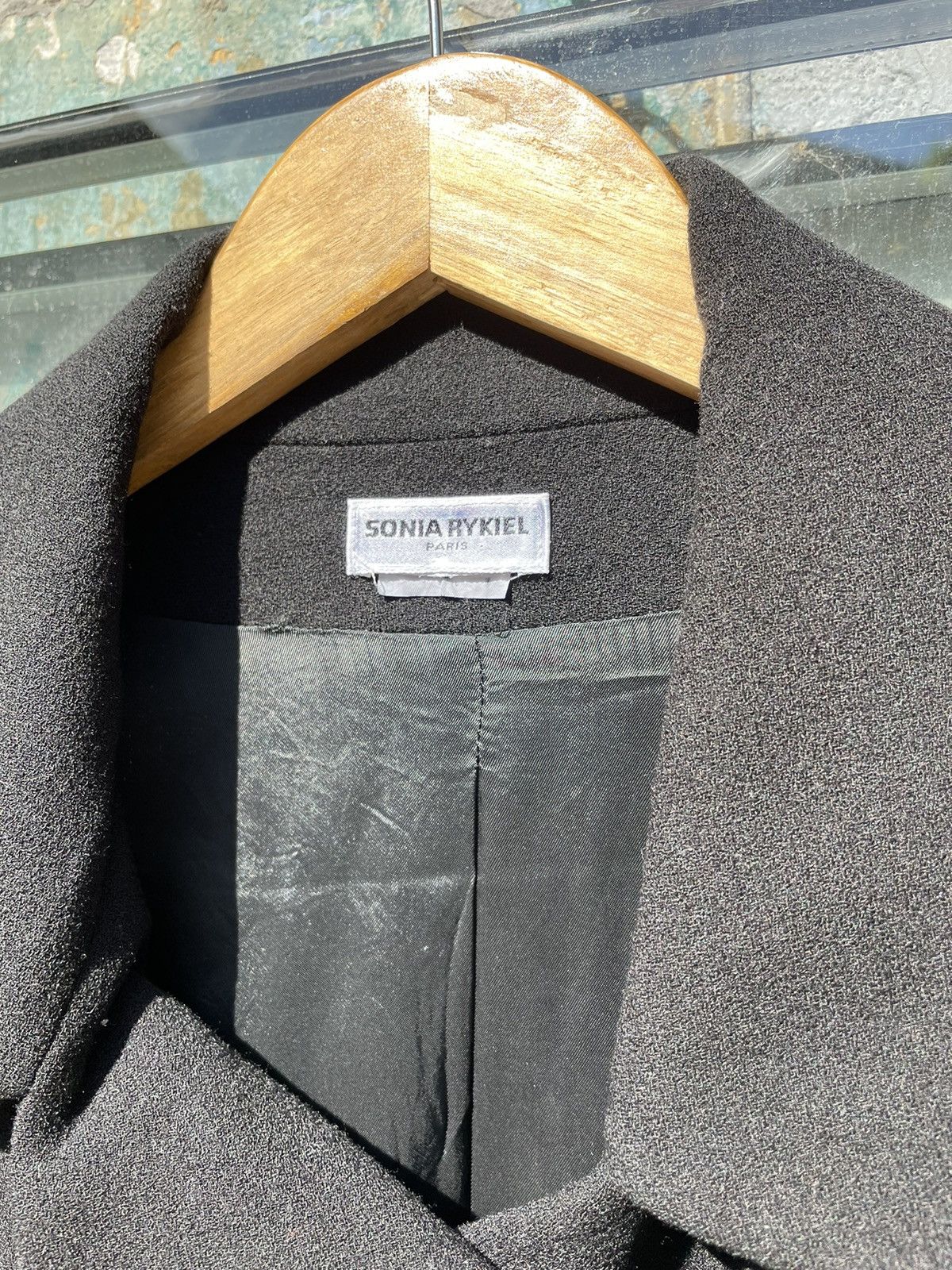 Sonia Rykiel × Vintage Sonia Rykiel Paris Womens Black Blazer Jacket Size 38 M Size M / US 6-8 / IT 42-44 - 6 Thumbnail