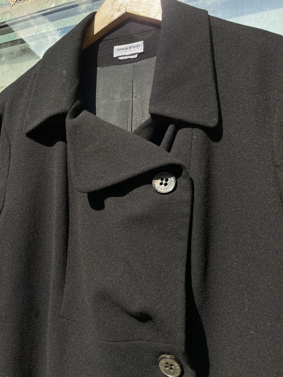 Sonia Rykiel × Vintage Sonia Rykiel Paris Womens Black Blazer Jacket Size 38 M Size M / US 6-8 / IT 42-44 - 4 Thumbnail