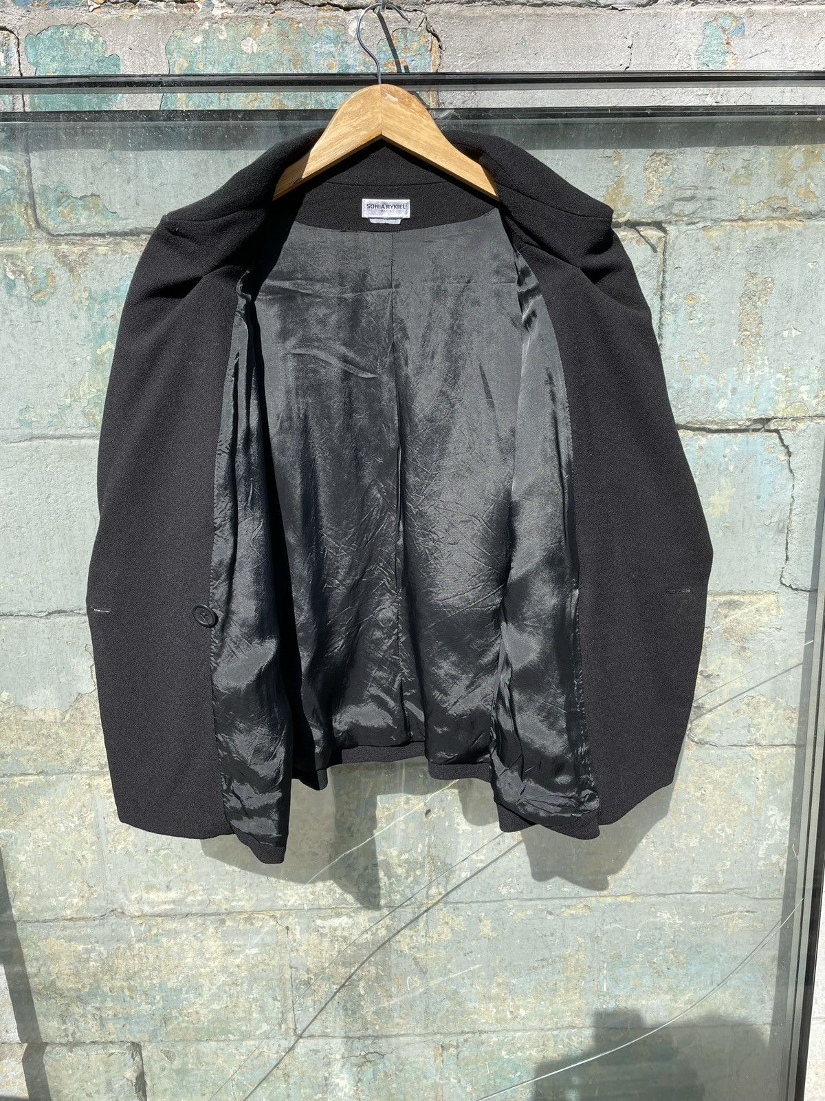 Sonia Rykiel × Vintage Sonia Rykiel Paris Womens Black Blazer Jacket Size 38 M Size M / US 6-8 / IT 42-44 - 10 Thumbnail