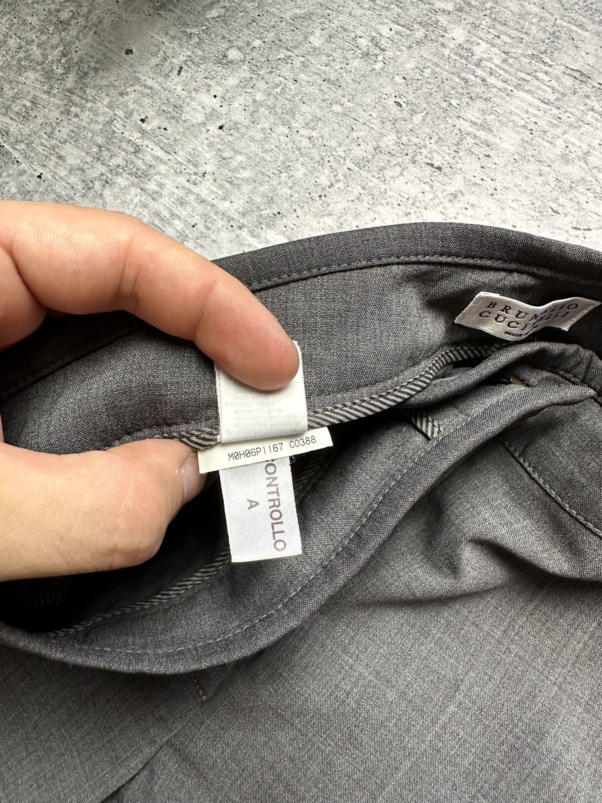 Brunello Cucinelli Brunello Cucinelli Wool Lana Tailored Classic Pants Size 28" / US 6 / IT 42 - 6 Thumbnail