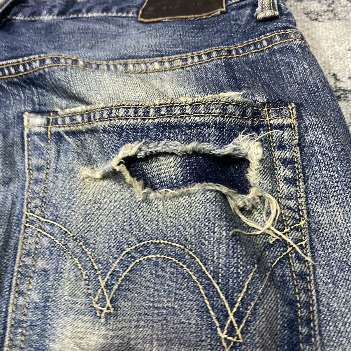 Japanese Brand × Vintage Gcw23🔥Vintage Japanese Edwin Stright Cut Distressed Jeans Size US 32 / EU 48 - 13 Thumbnail
