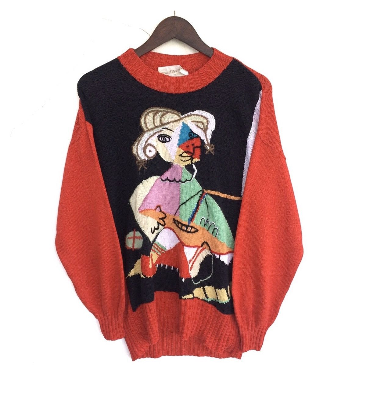 Vintage Vintage House Of Mrs.Chitose Tokio Picasso Design Knitwear Size US M / EU 48-50 / 2 - 2 Thumbnail