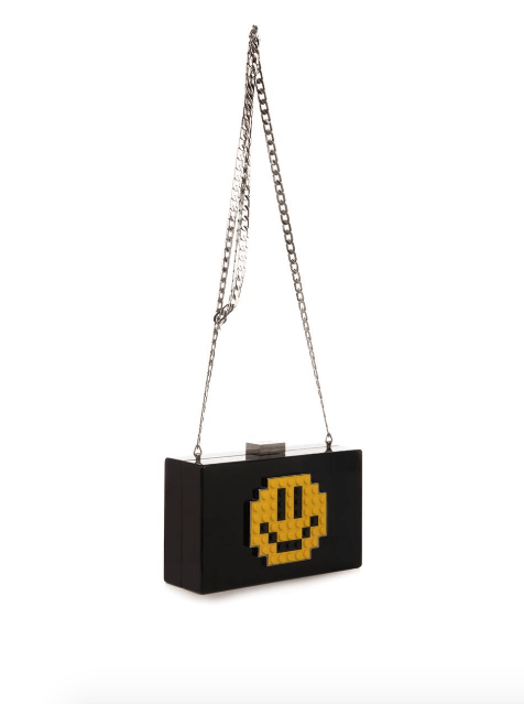 Vintage Les Petits Joueurs Black Grace Smile Perspex Clutch Size ONE SIZE - 2 Thumbnail