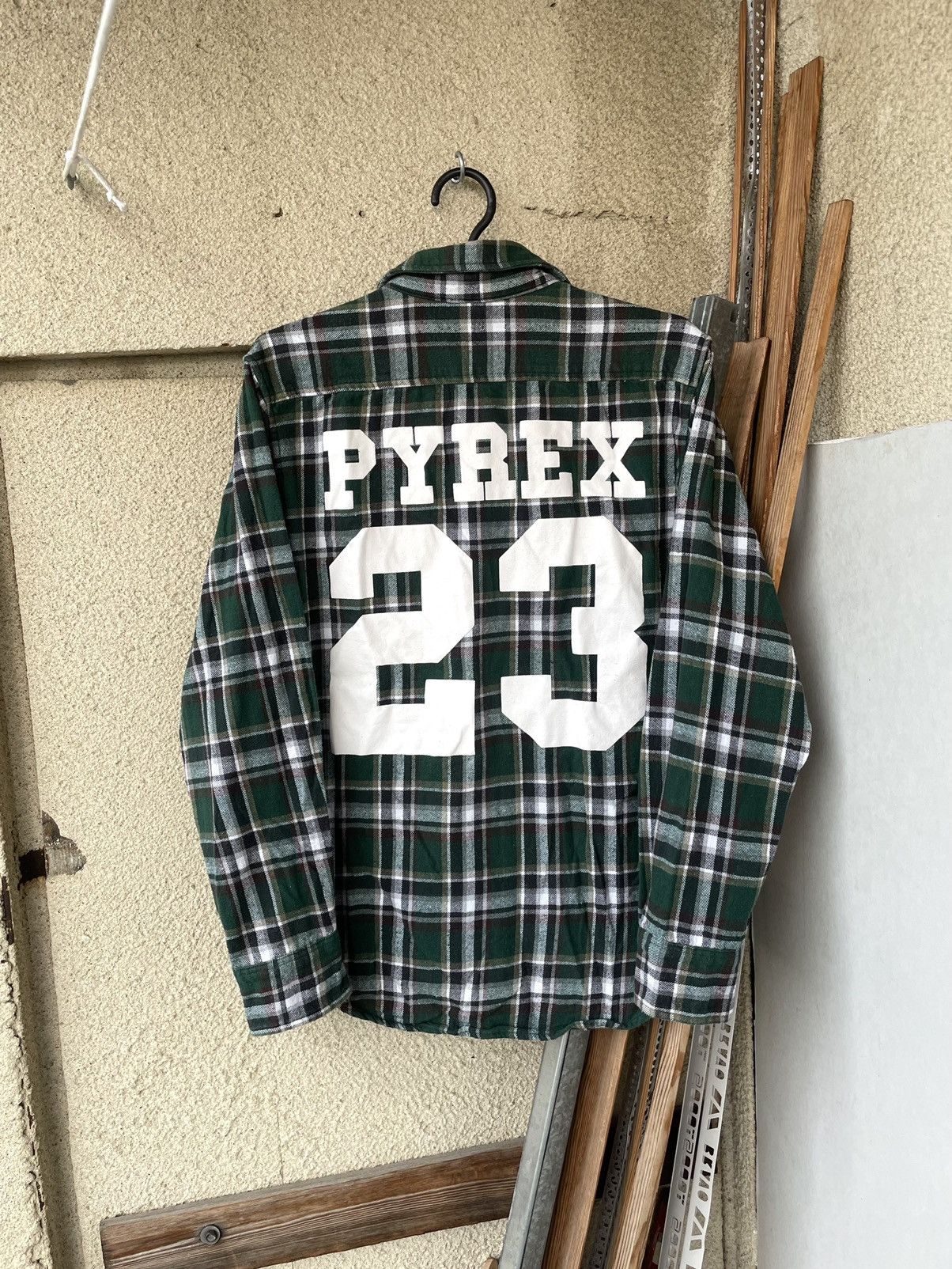 Ralph Lauren Rugby Pyrex 23 Shirt Flannel Off White Virgil Abloh RARE M