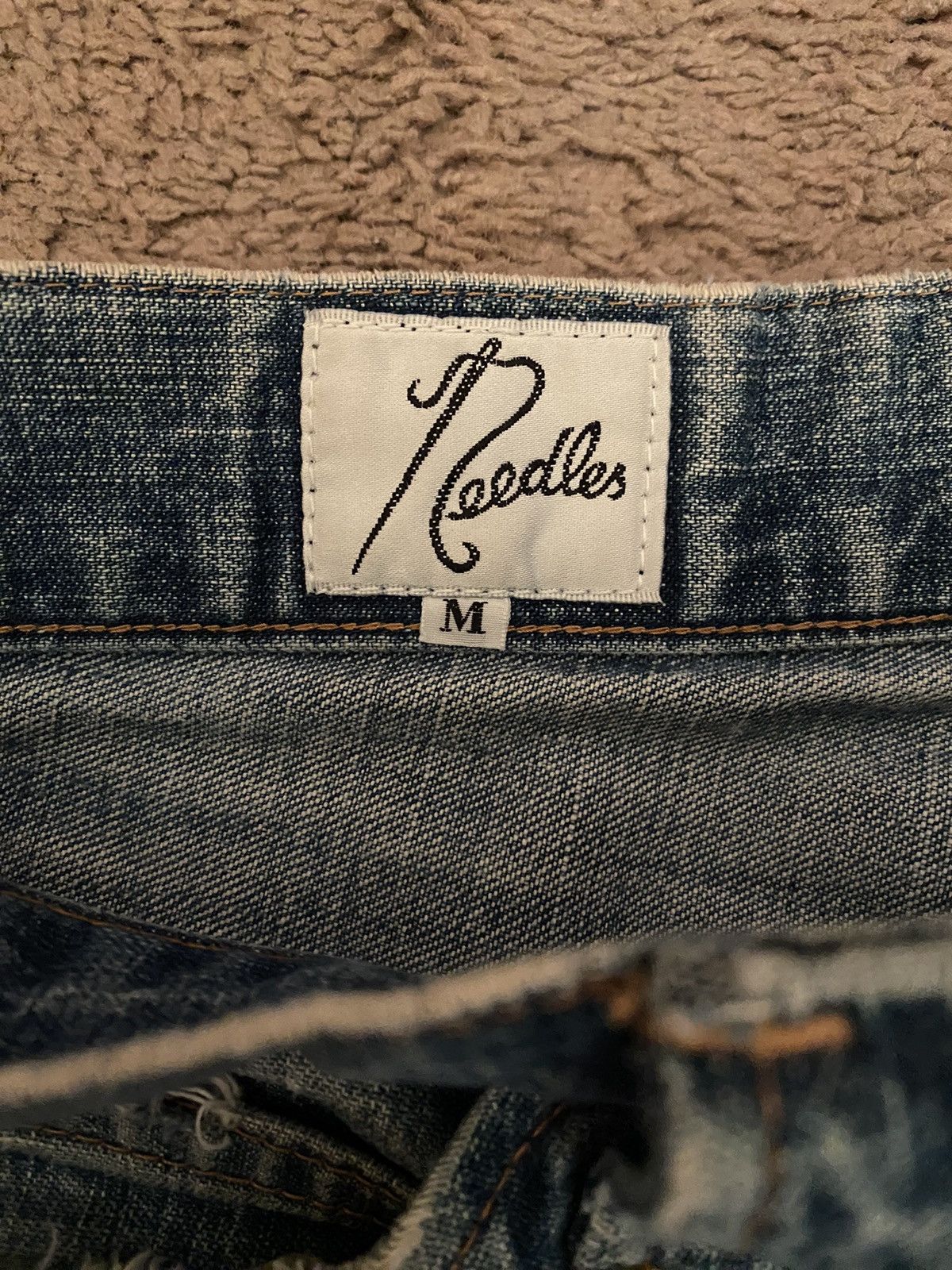 Needles Blue Distressed Denim Size US 32 / EU 48 - 7 Thumbnail