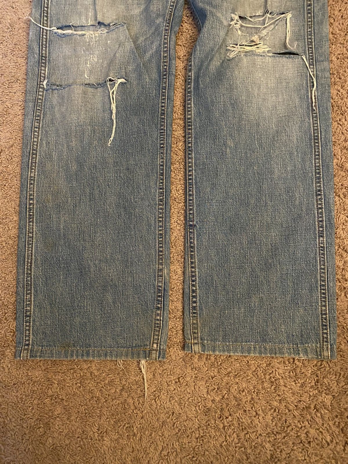 Needles Blue Distressed Denim Size US 32 / EU 48 - 5 Thumbnail