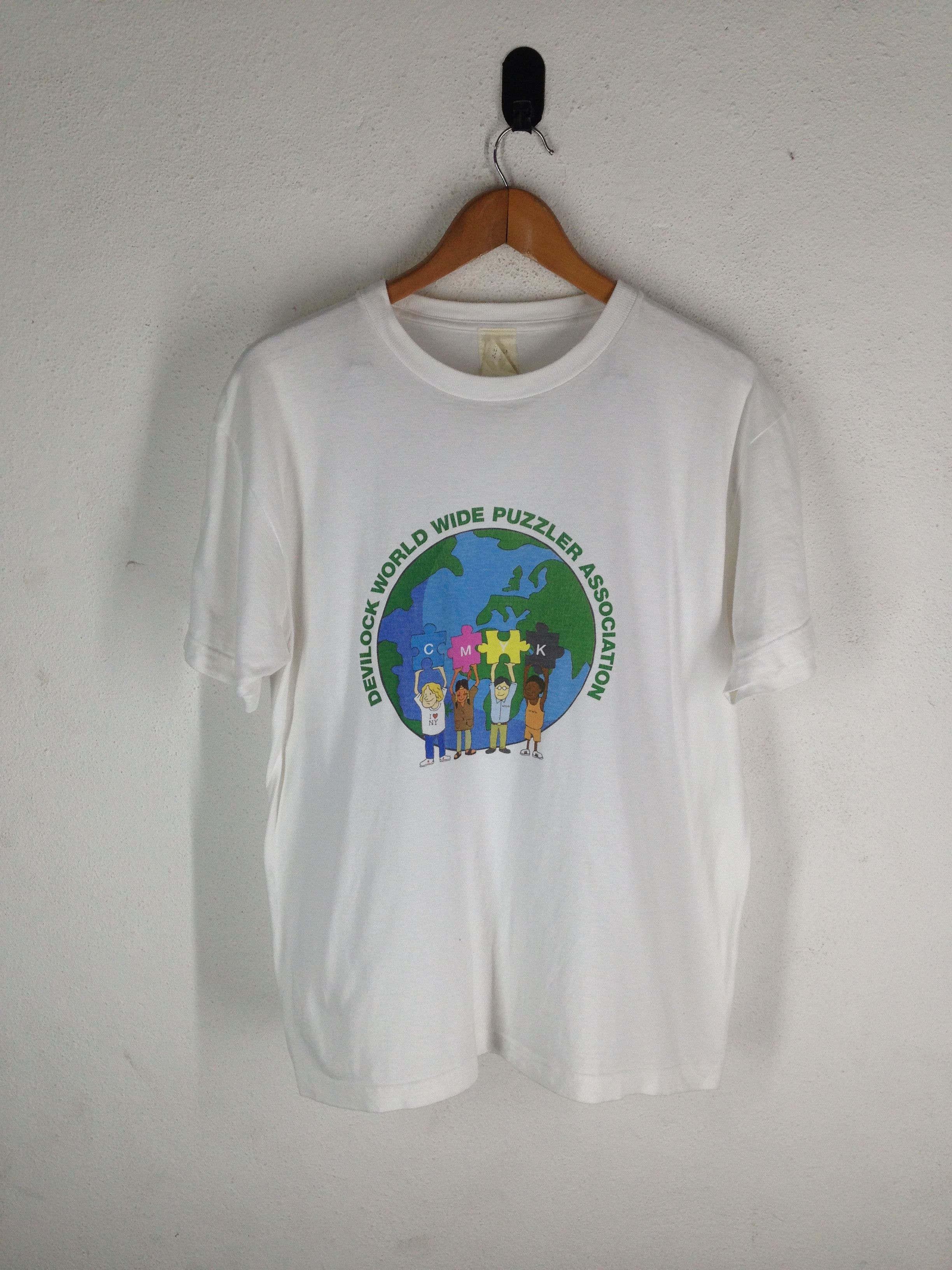Devilock × Think Skateboards × Vintage Devilock World Wide Puzzler Association T-Shirts Size US M / EU 48-50 / 2 - 1 Thumbnail