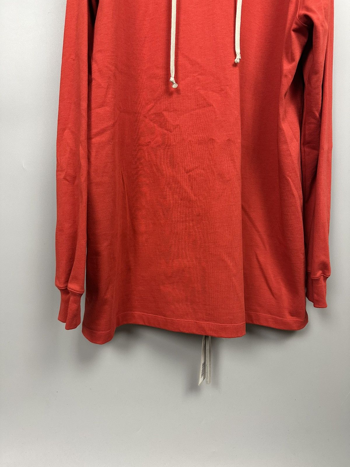 Rick Owens FW19 ‘LARRY’ Cardinal Red Pullover Hoodie Size US XL / EU 56 / 4 - 4 Thumbnail