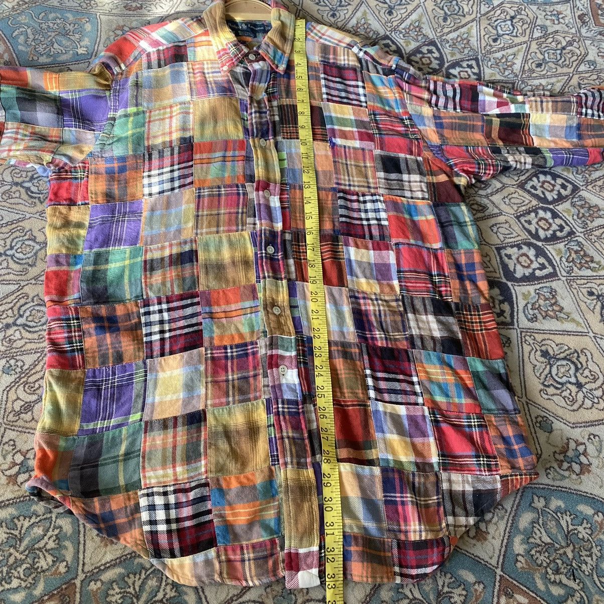 Polo Ralph Lauren Vintage Polo Ralph Lauren Flannel Patchwork Blake Oversized Size US S / EU 44-46 / 1 - 14 Thumbnail
