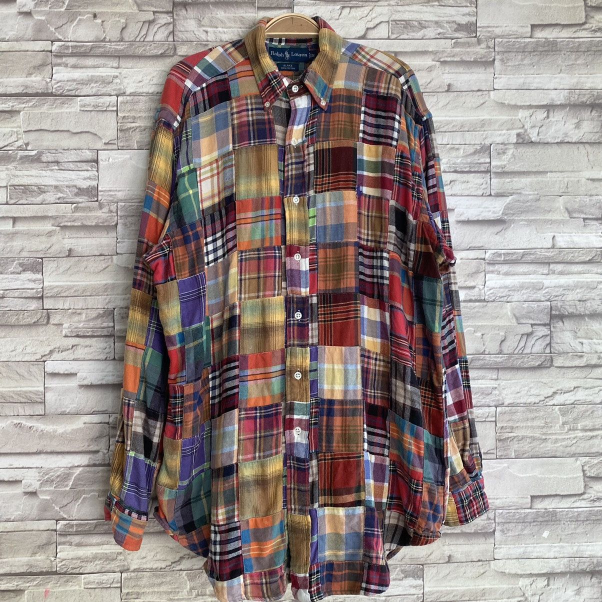 Polo Ralph Lauren Vintage Polo Ralph Lauren Flannel Patchwork Blake Oversized Size US S / EU 44-46 / 1 - 3 Thumbnail