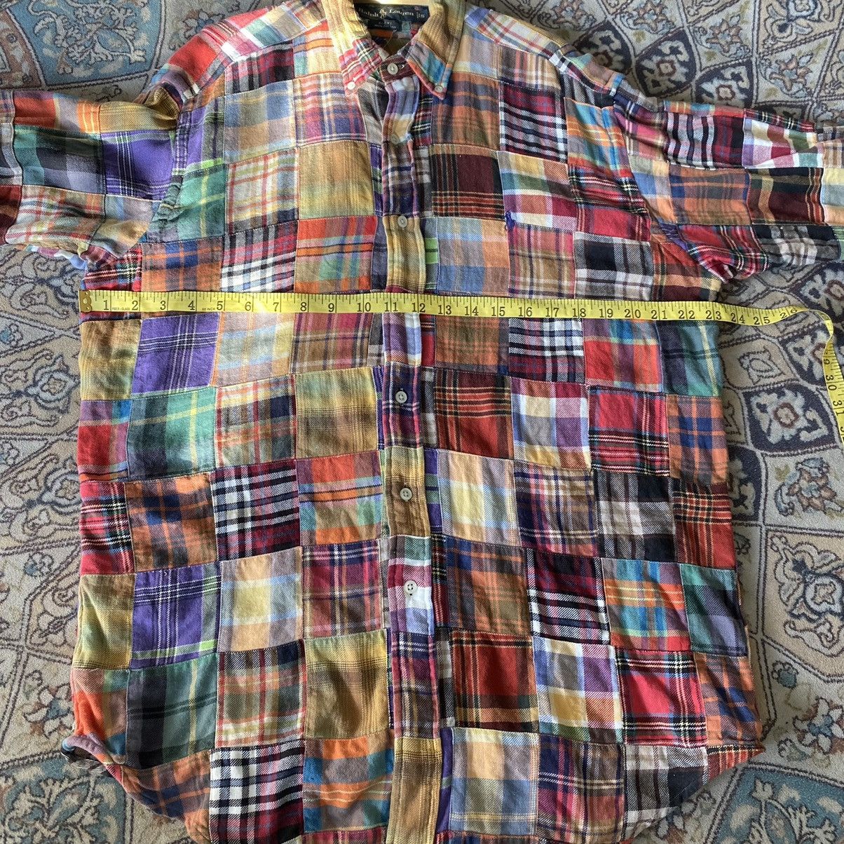 Polo Ralph Lauren Vintage Polo Ralph Lauren Flannel Patchwork Blake Oversized Size US S / EU 44-46 / 1 - 13 Thumbnail