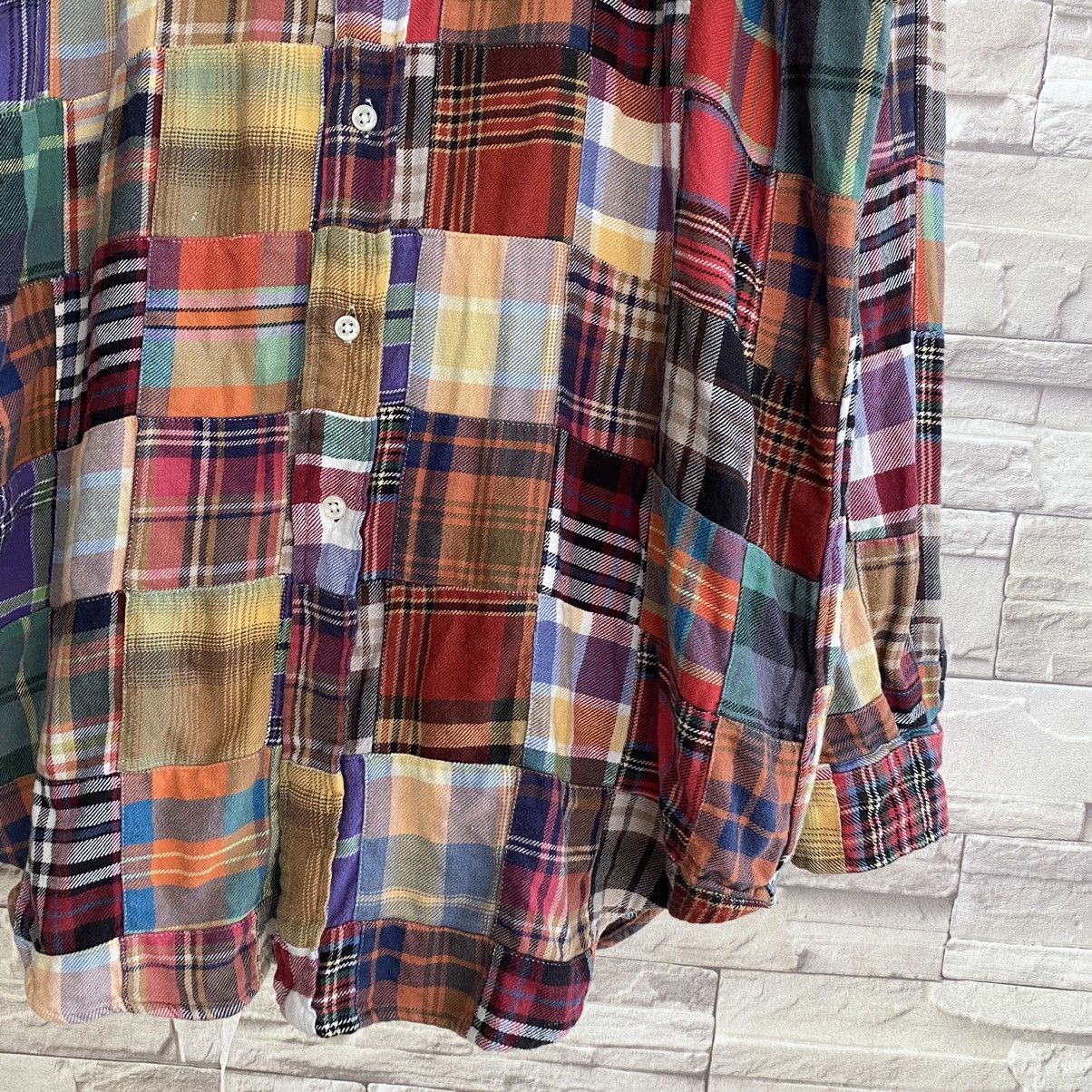 Polo Ralph Lauren Vintage Polo Ralph Lauren Flannel Patchwork Blake Oversized Size US S / EU 44-46 / 1 - 6 Thumbnail
