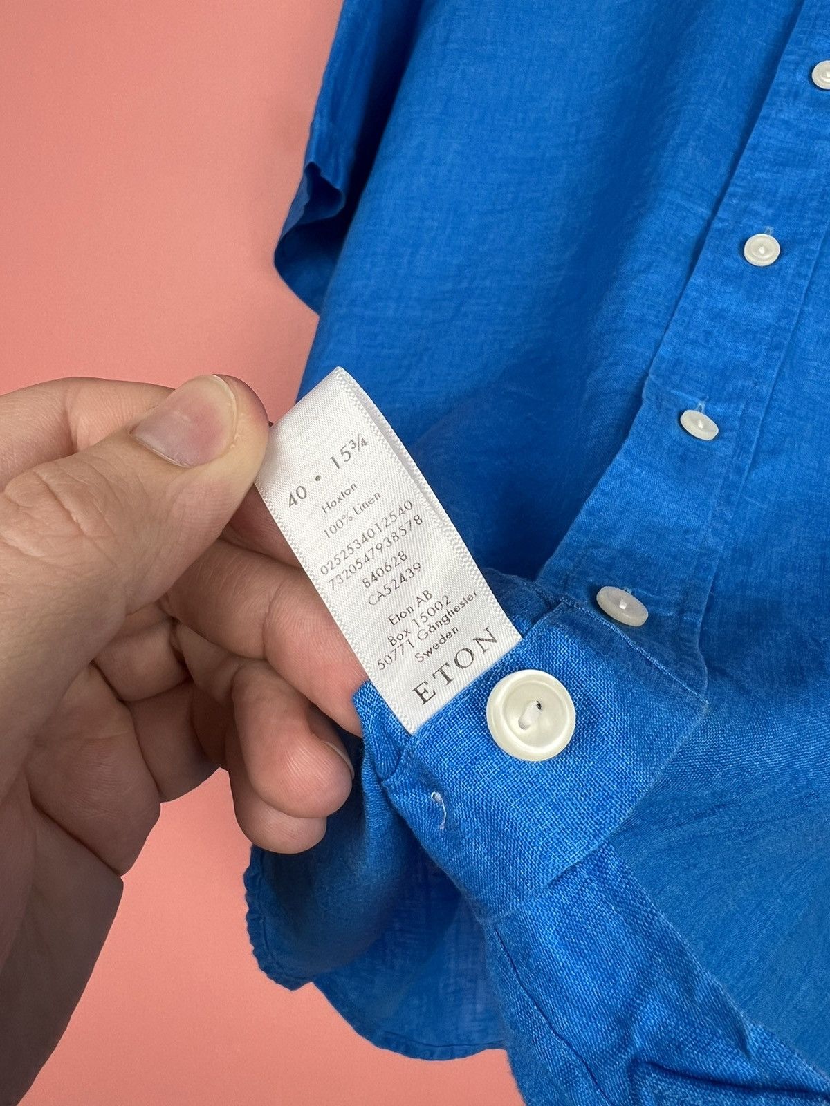 Eton Eton linen short sleeve shirt linen button ups luxury Size US M / EU 48-50 / 2 - 6 Thumbnail