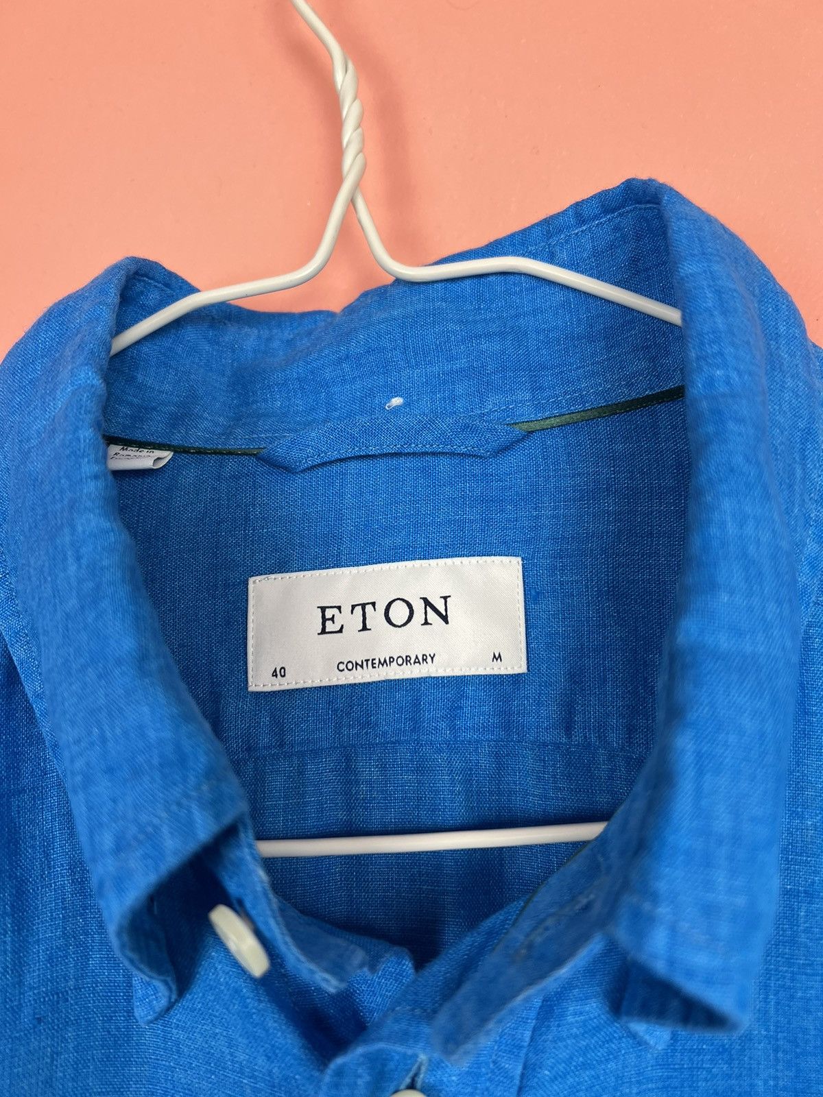 Eton Eton linen short sleeve shirt linen button ups luxury Size US M / EU 48-50 / 2 - 2 Thumbnail