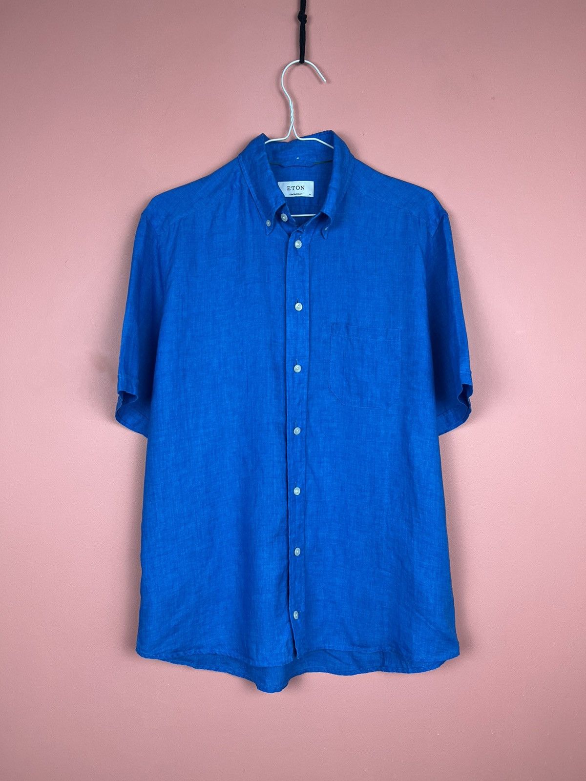 Eton Eton linen short sleeve shirt linen button ups luxury Size US M / EU 48-50 / 2 - 1 Thumbnail