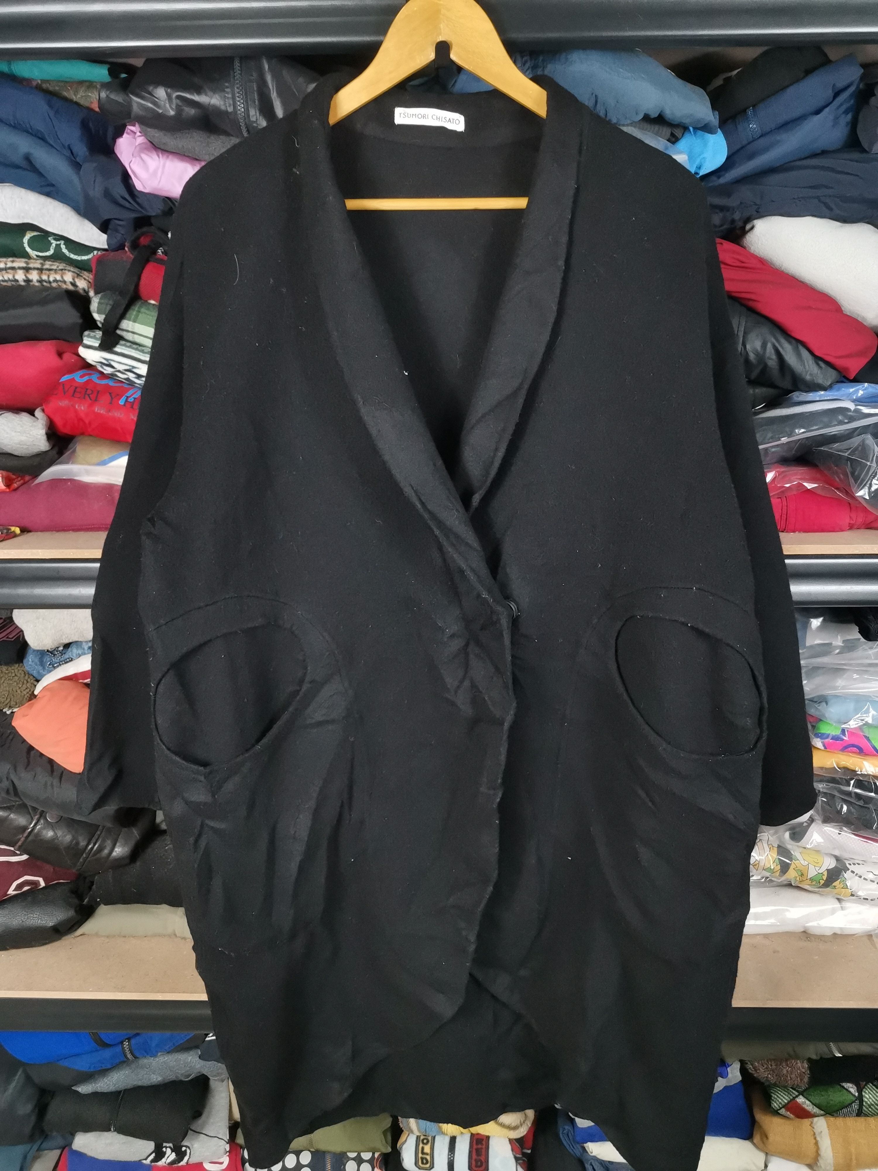 image of Avant Garde x Issey Miyake Vintage Tsumori Chisato By Issey Miyake Long Jacket in Black (Size XL)