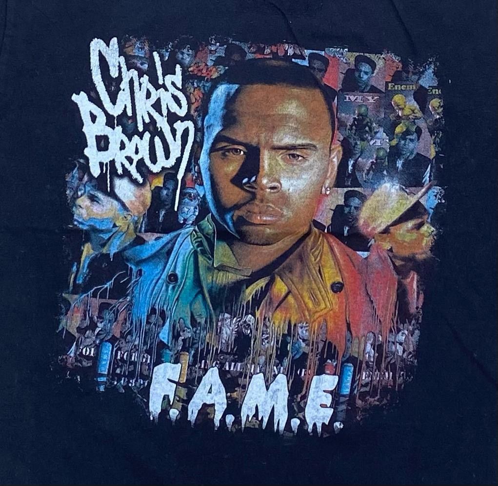 Band Tees × Vintage Chris Brown A37 Size US M / EU 48-50 / 2 - 2 Thumbnail