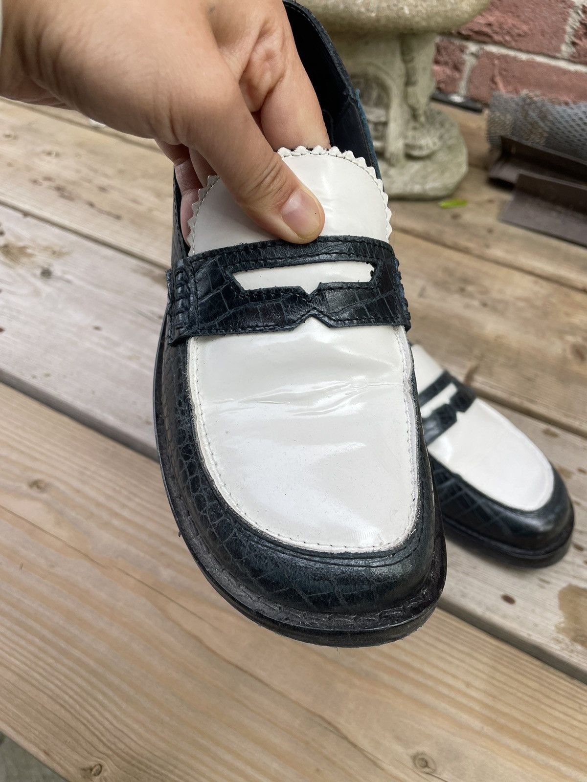 Eytys Eytys Blue & White Otello Loafers Size US 7 / IT 37 - 5 Thumbnail