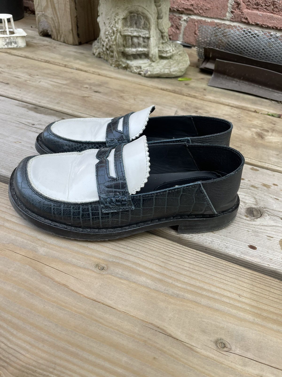 Eytys Eytys Blue & White Otello Loafers Size US 7 / IT 37 - 1 Thumbnail
