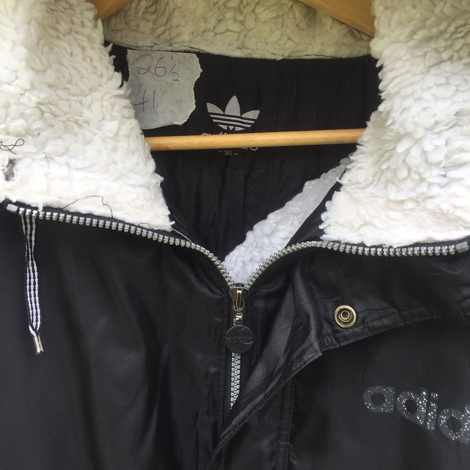 Adidas Vintage 90s Adidas Big Logo Long Jacket Size US XL / EU 56 / 4 - 5 Thumbnail