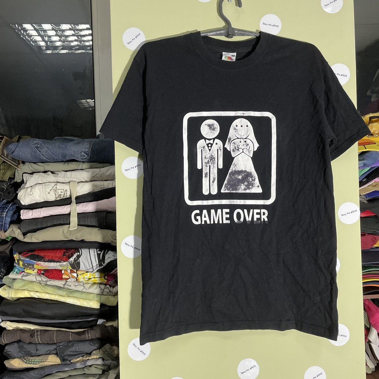 Vintage Vintage Y2K Graphic Tee Game Over Wife Humor Streetwear S Size US S / EU 44-46 / 1 - 3 Thumbnail