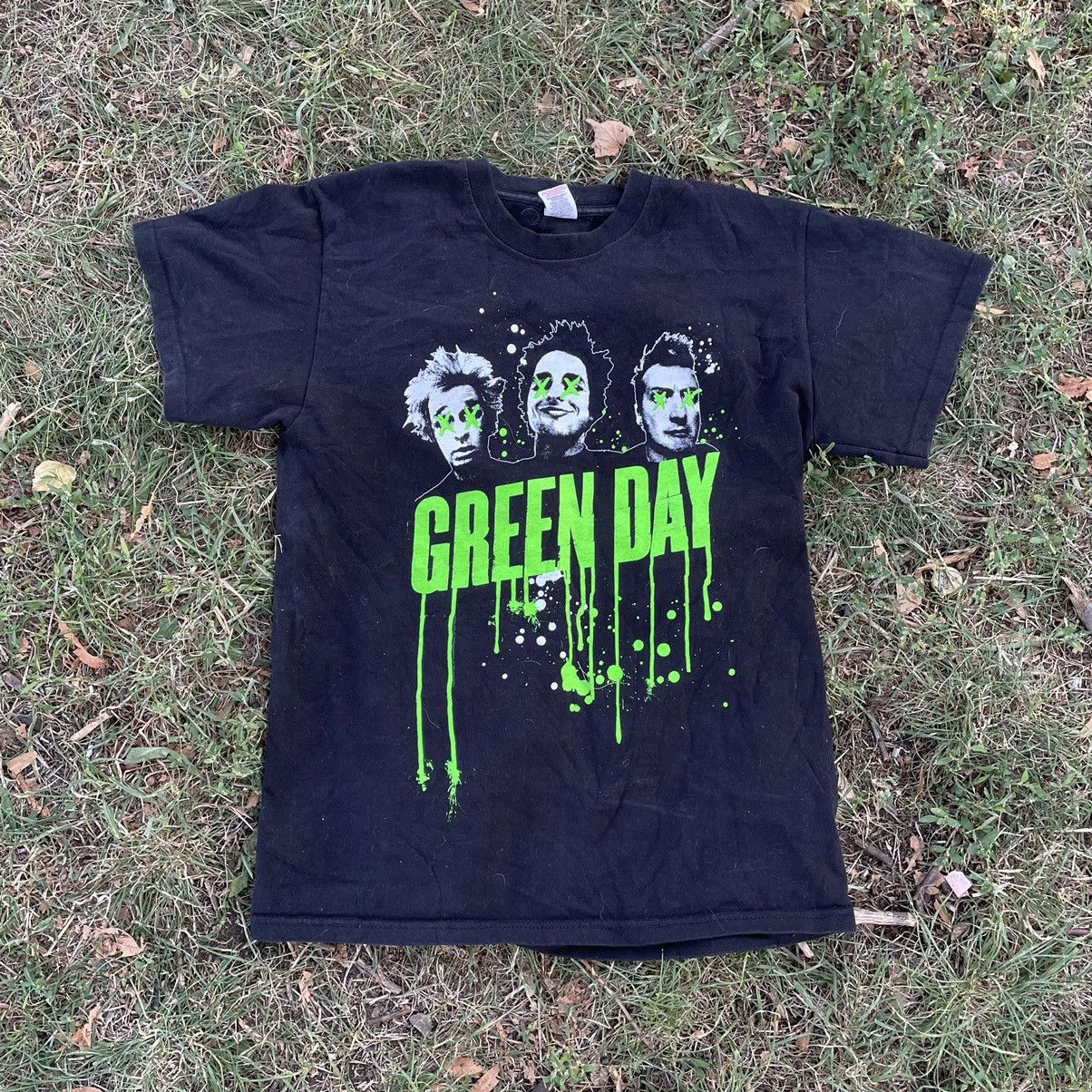 Vintage Vintage Y2K Green Day Graphic Tee Band Horror Punk Slim M Size US M / EU 48-50 / 2 - 1 Thumbnail
