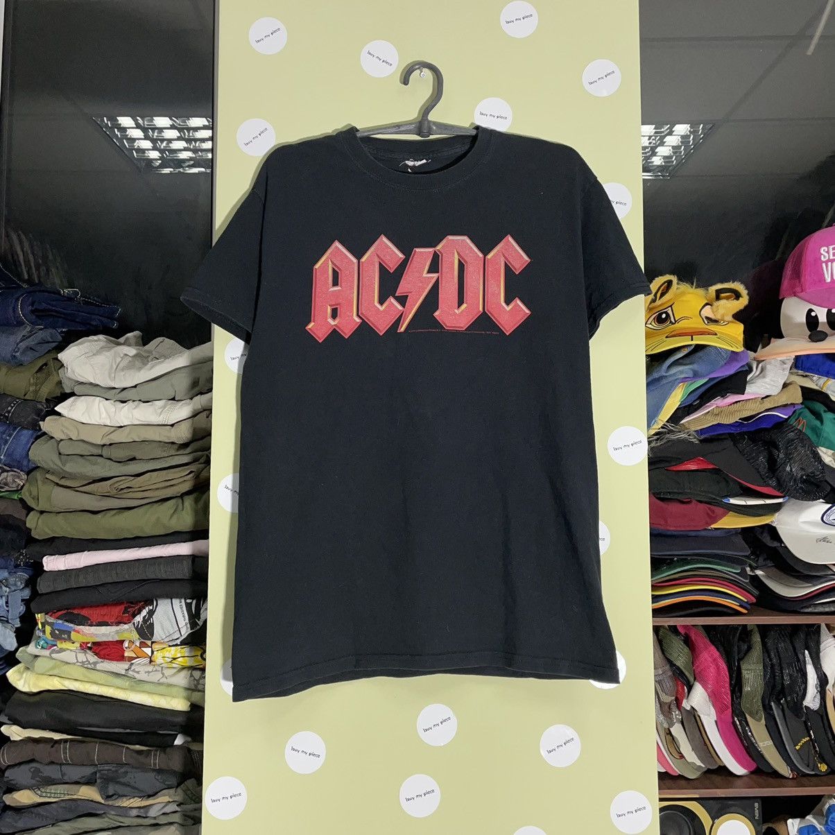 Vintage Vintage AC DC Band Tee Graphic Print Streetwear Metal Slim M Size US M / EU 48-50 / 2 - 1 Thumbnail