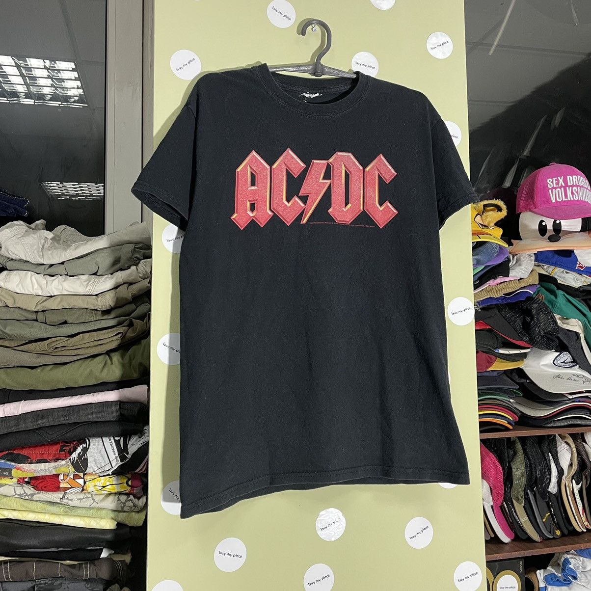 Vintage Vintage AC DC Band Tee Graphic Print Streetwear Metal Slim M Size US M / EU 48-50 / 2 - 2 Thumbnail