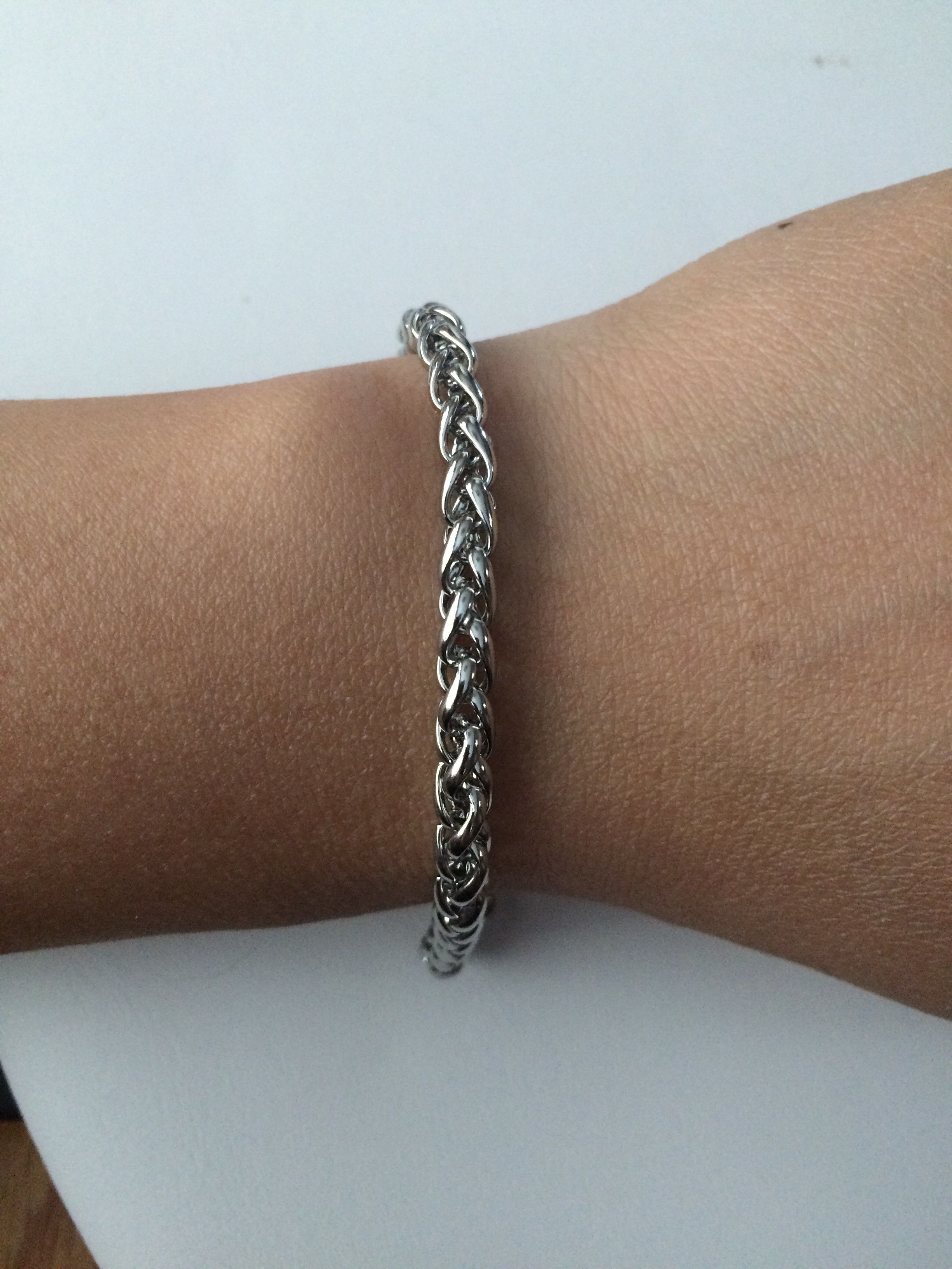Jewelry Double Chains Stainless Steel Bracelet Size ONE SIZE - 2 Thumbnail