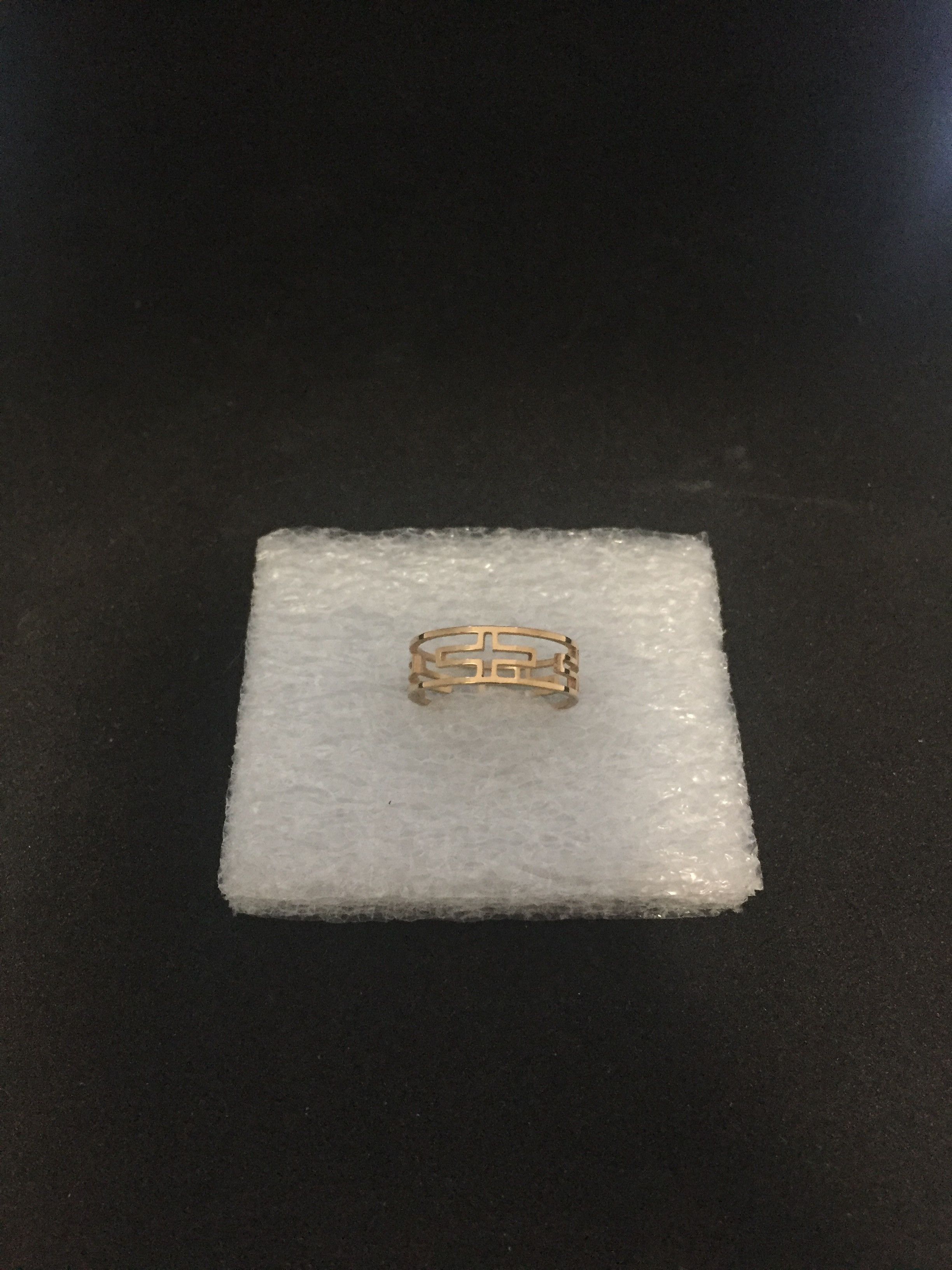 Jewelry × Vintage Golden Cross Stainless Steel Ring - Size 8.5 Size ONE SIZE - 1 Thumbnail