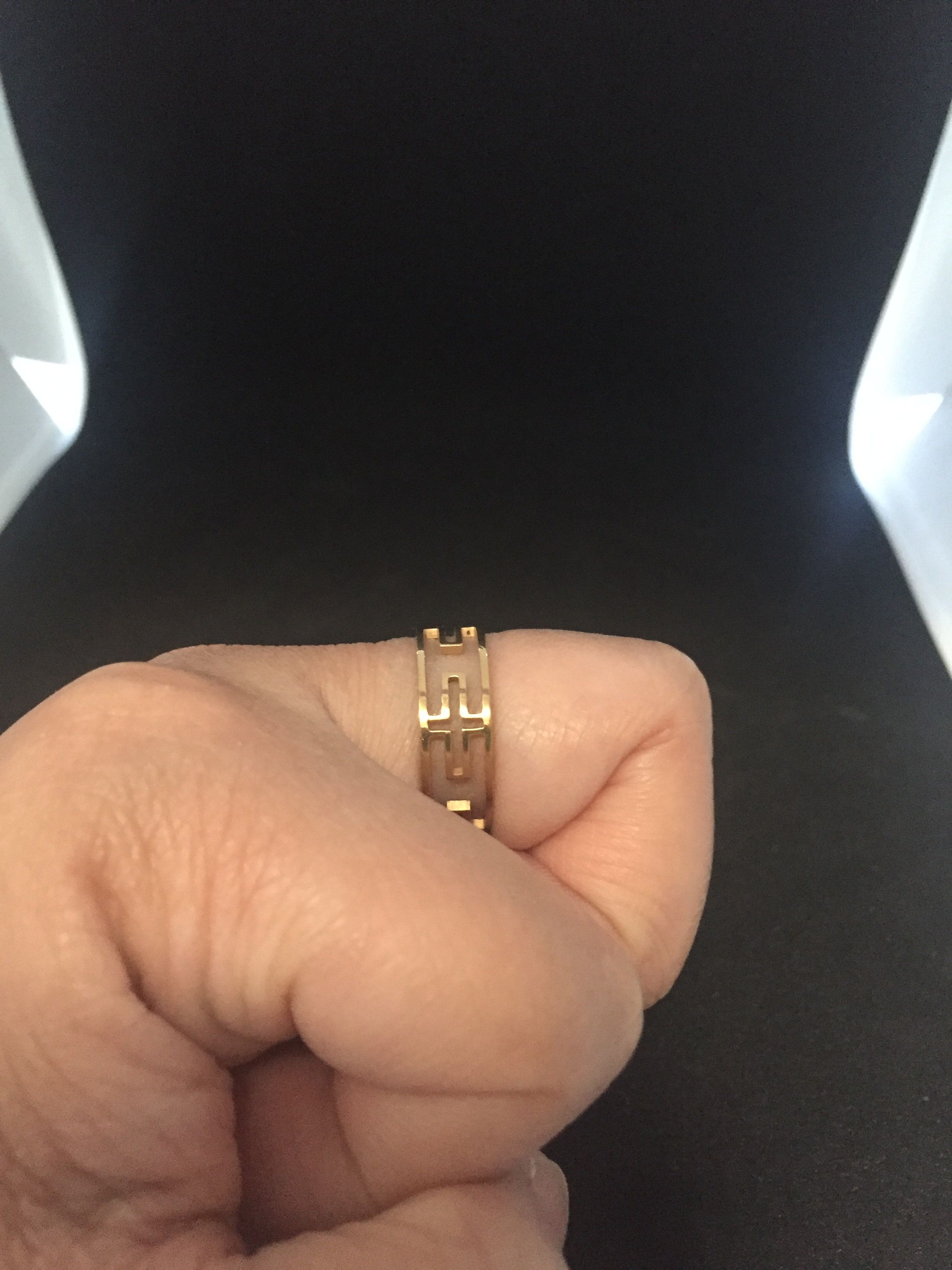 Jewelry × Vintage Golden Cross Stainless Steel Ring - Size 8.5 Size ONE SIZE - 4 Thumbnail