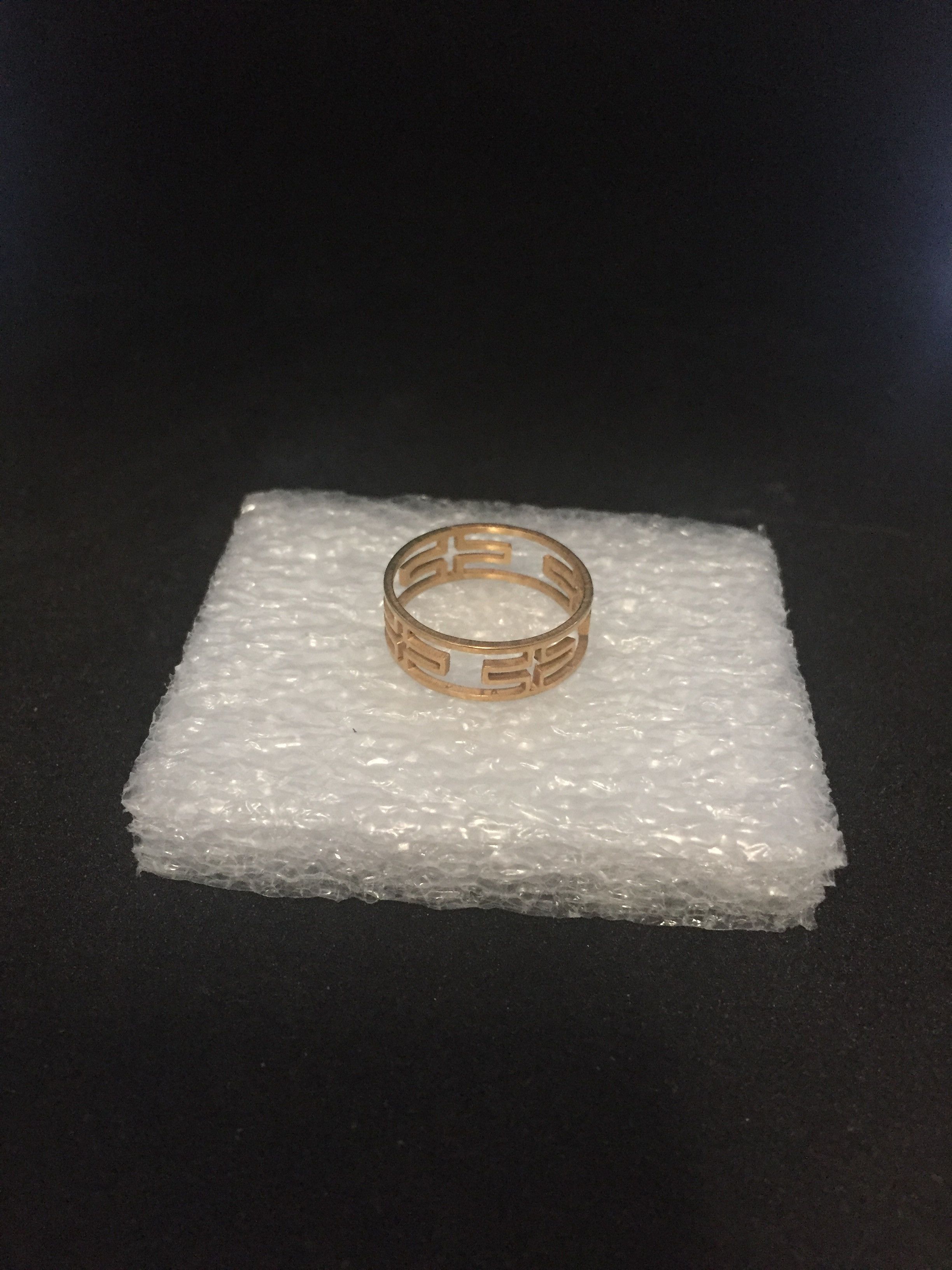 Jewelry × Vintage Golden Cross Stainless Steel Ring - Size 8.5 Size ONE SIZE - 2 Thumbnail