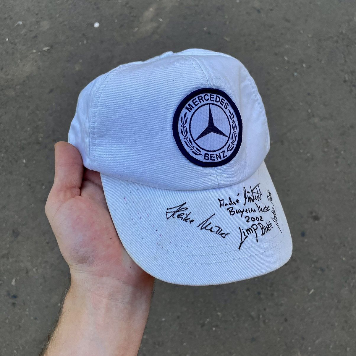 Vintage Vintage 90s Mercedes Benz Logo Cap Hat Streetwear Relaxed OS Size ONE SIZE - 1 Thumbnail