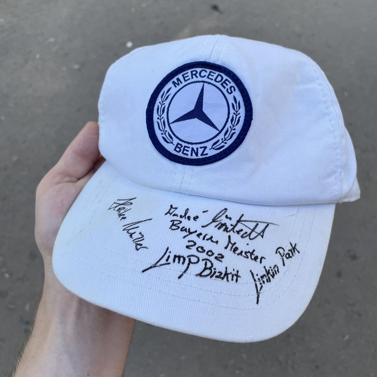 Vintage Vintage 90s Mercedes Benz Logo Cap Hat Streetwear Relaxed OS Size ONE SIZE - 2 Thumbnail